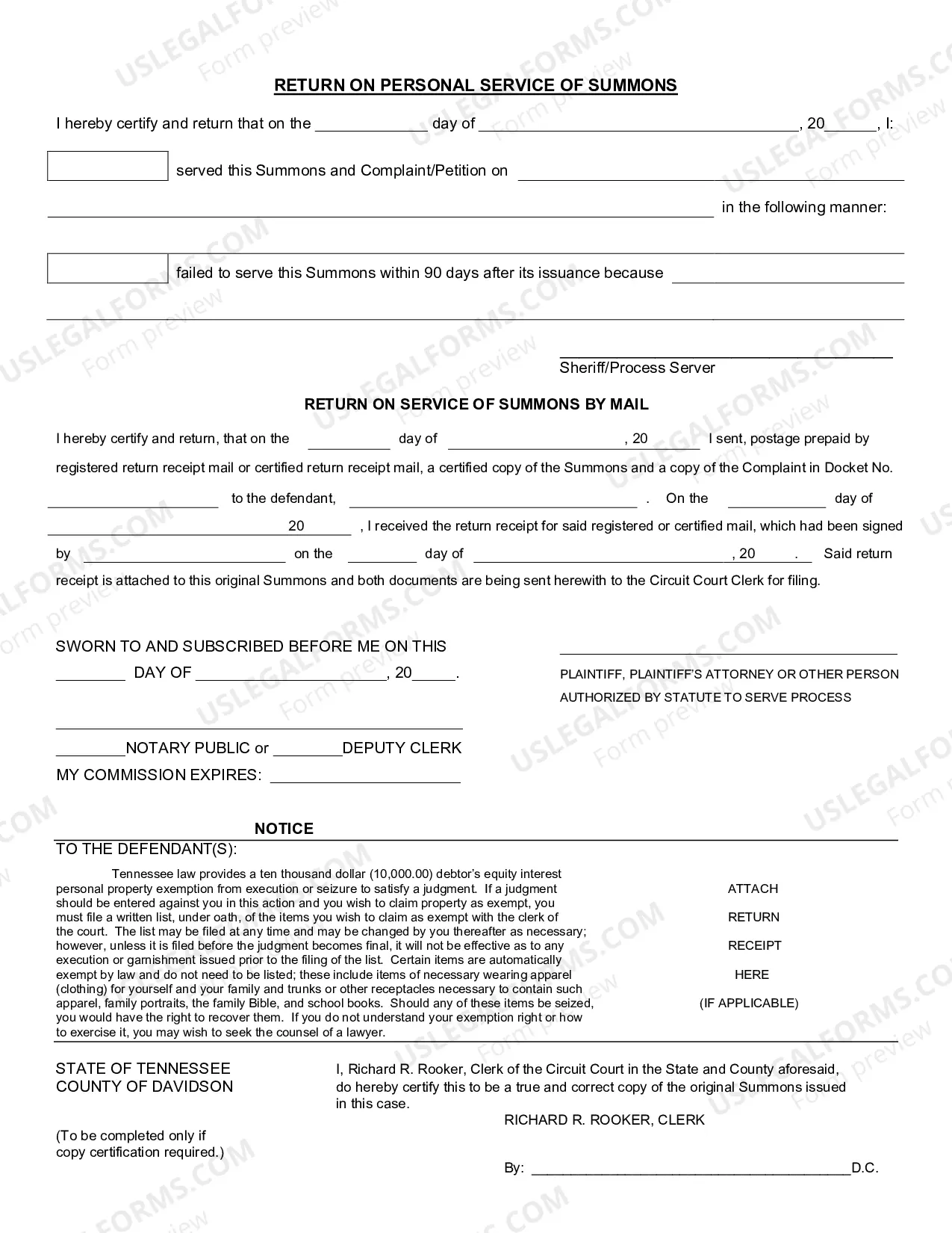 Preview Foreign Judgment - Summons(print double-sided onto one sheet)