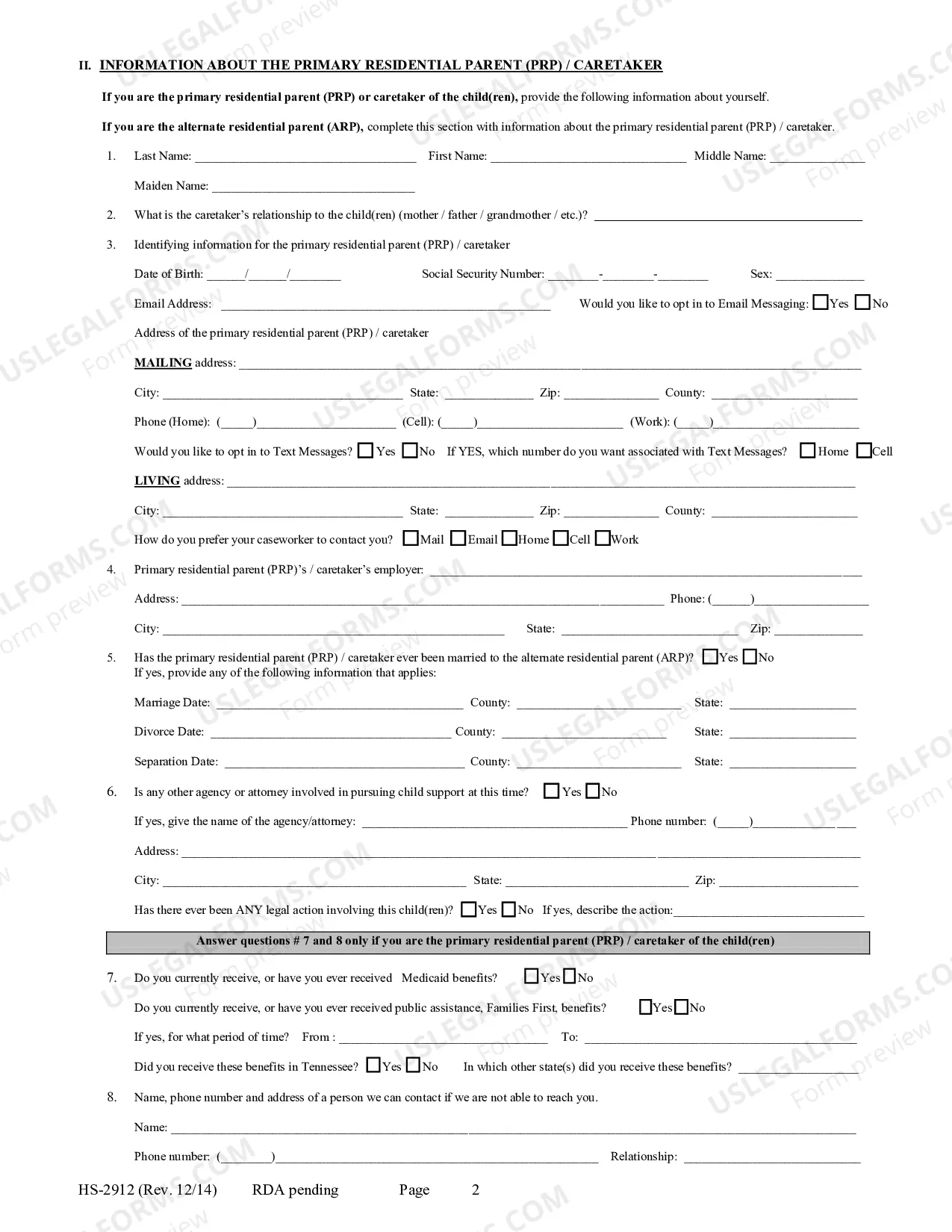Preview Petition to Modify Child Support