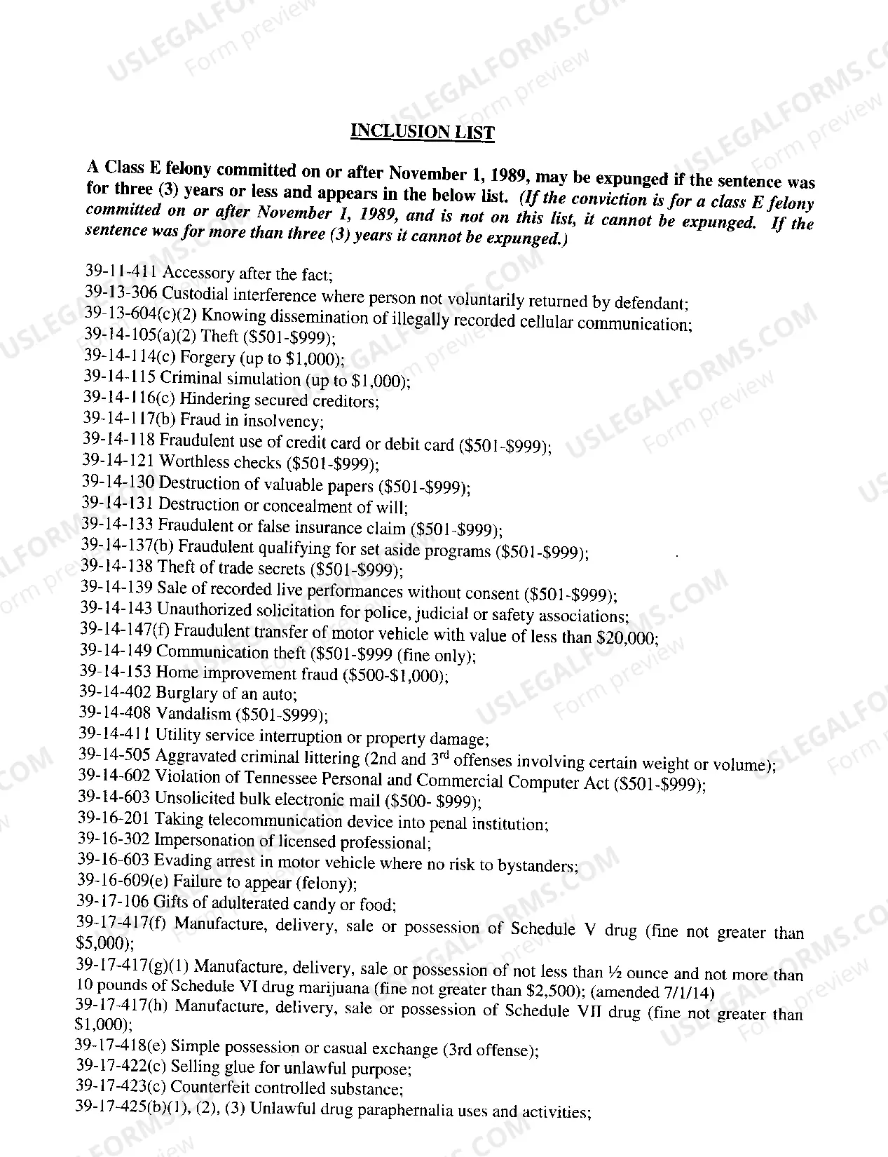 Preview 40-32-101(k) Expungement Packet Joint