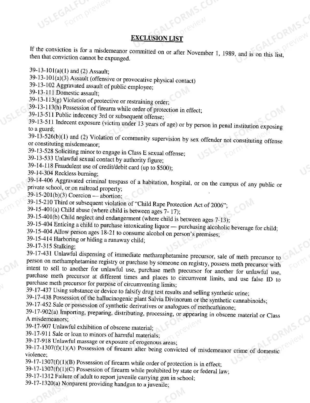 Preview 40-32-101(k) Expungement Packet Joint
