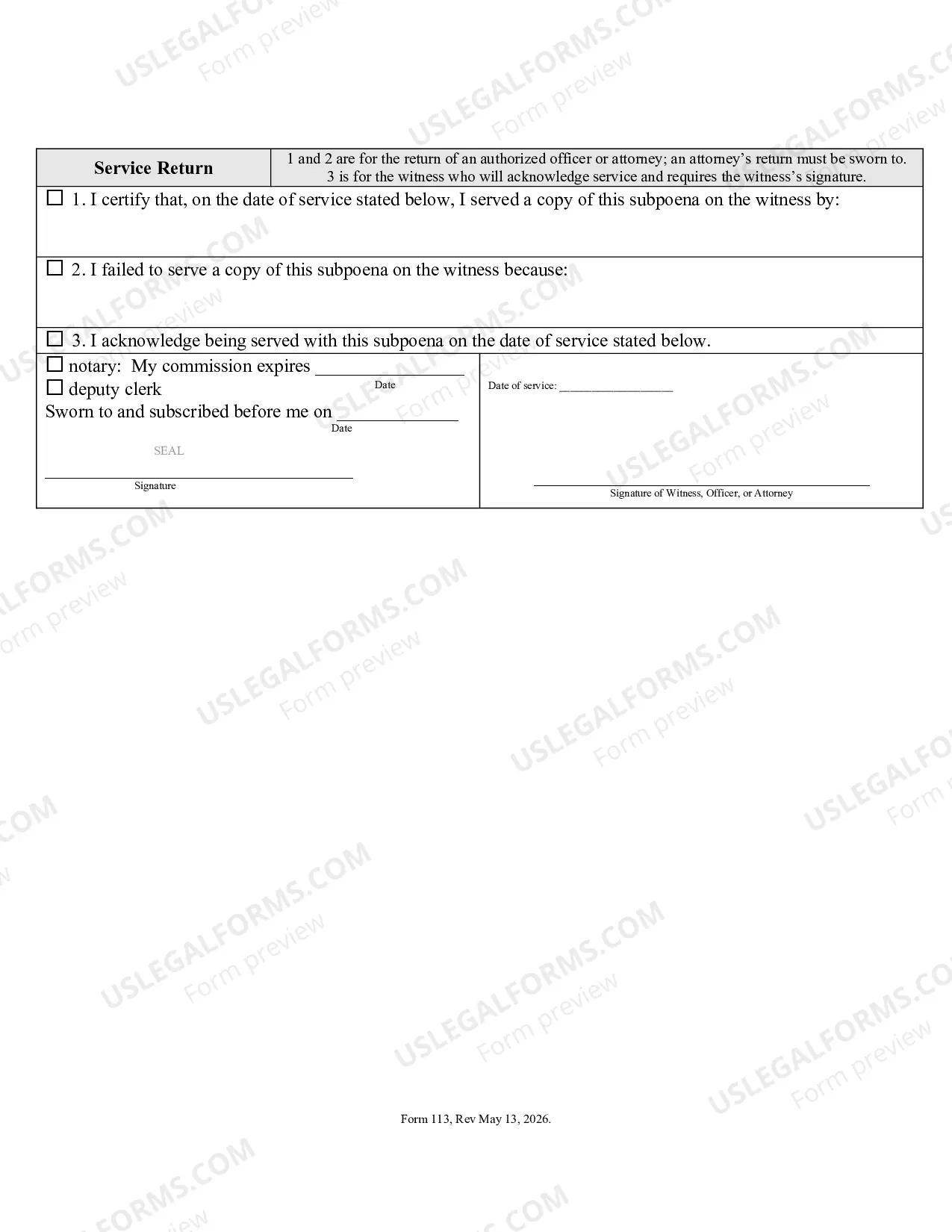 Preview SUBPOENA - Subpoena