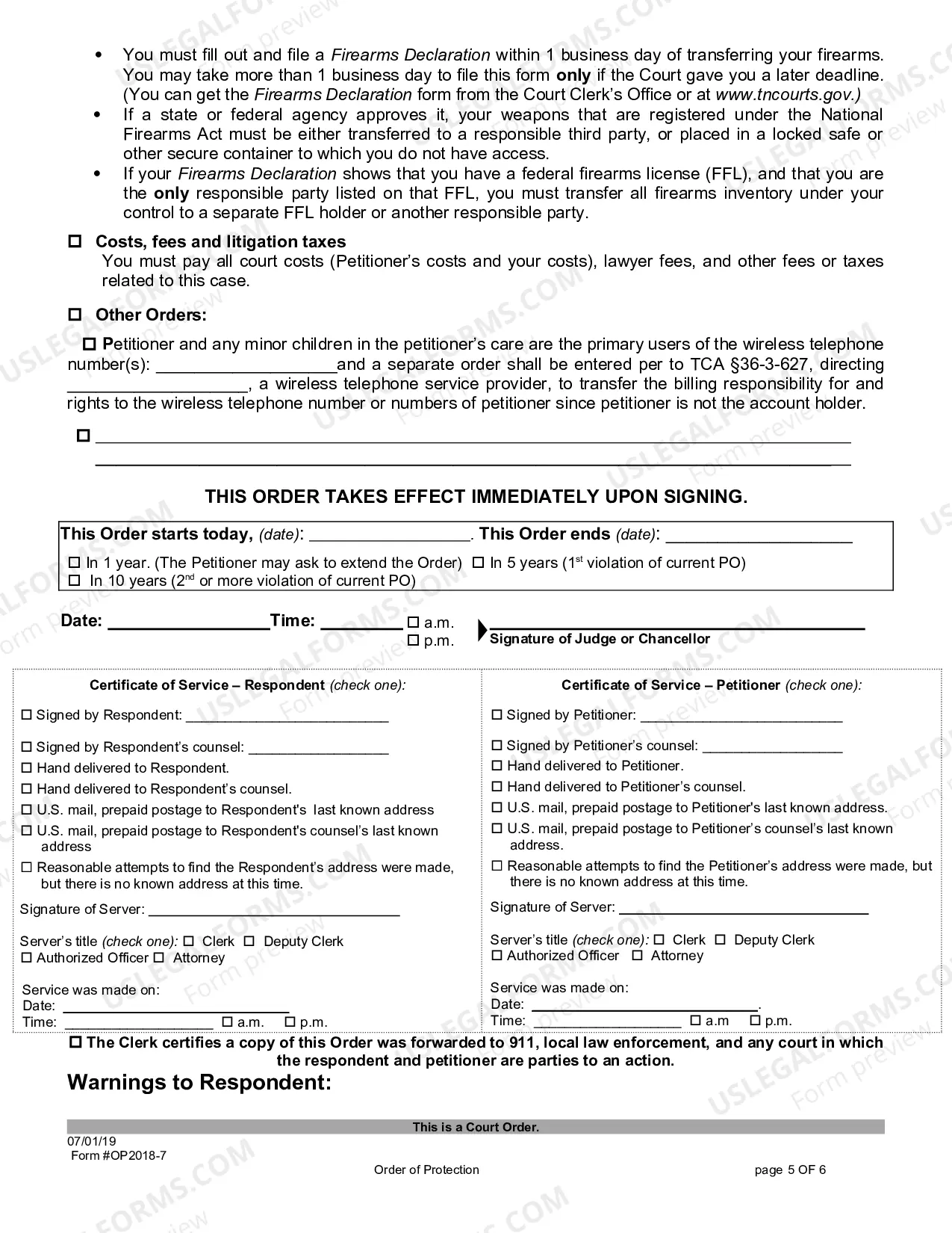 Preview EQUITY - Order of Protection