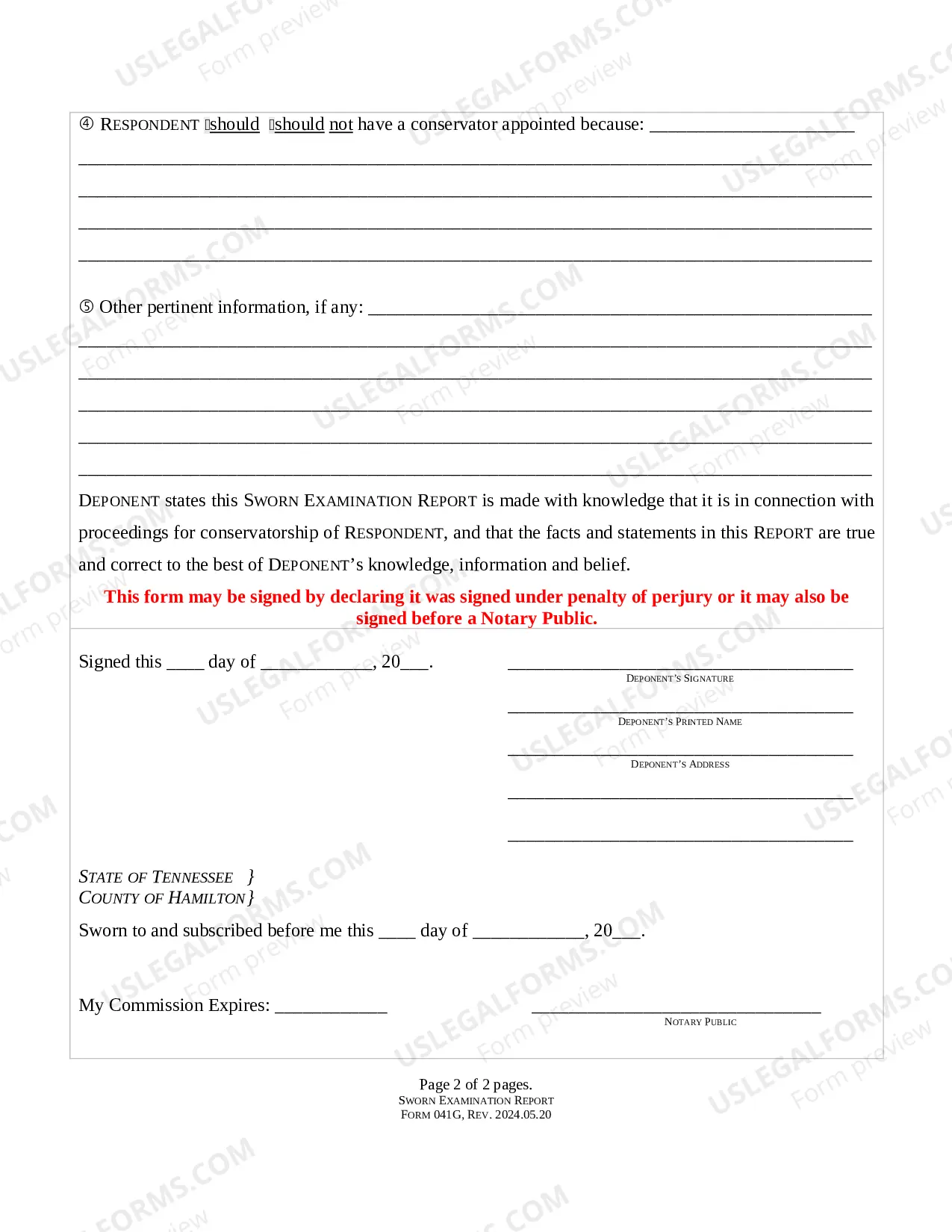 Preview GUARDIAN - Sworn Examination Report