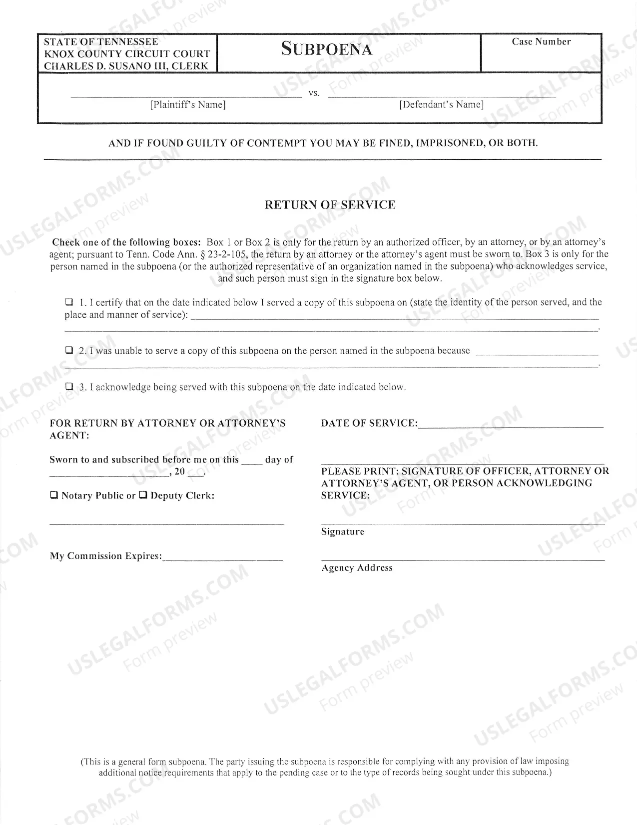 Preview Circuit Subpoena