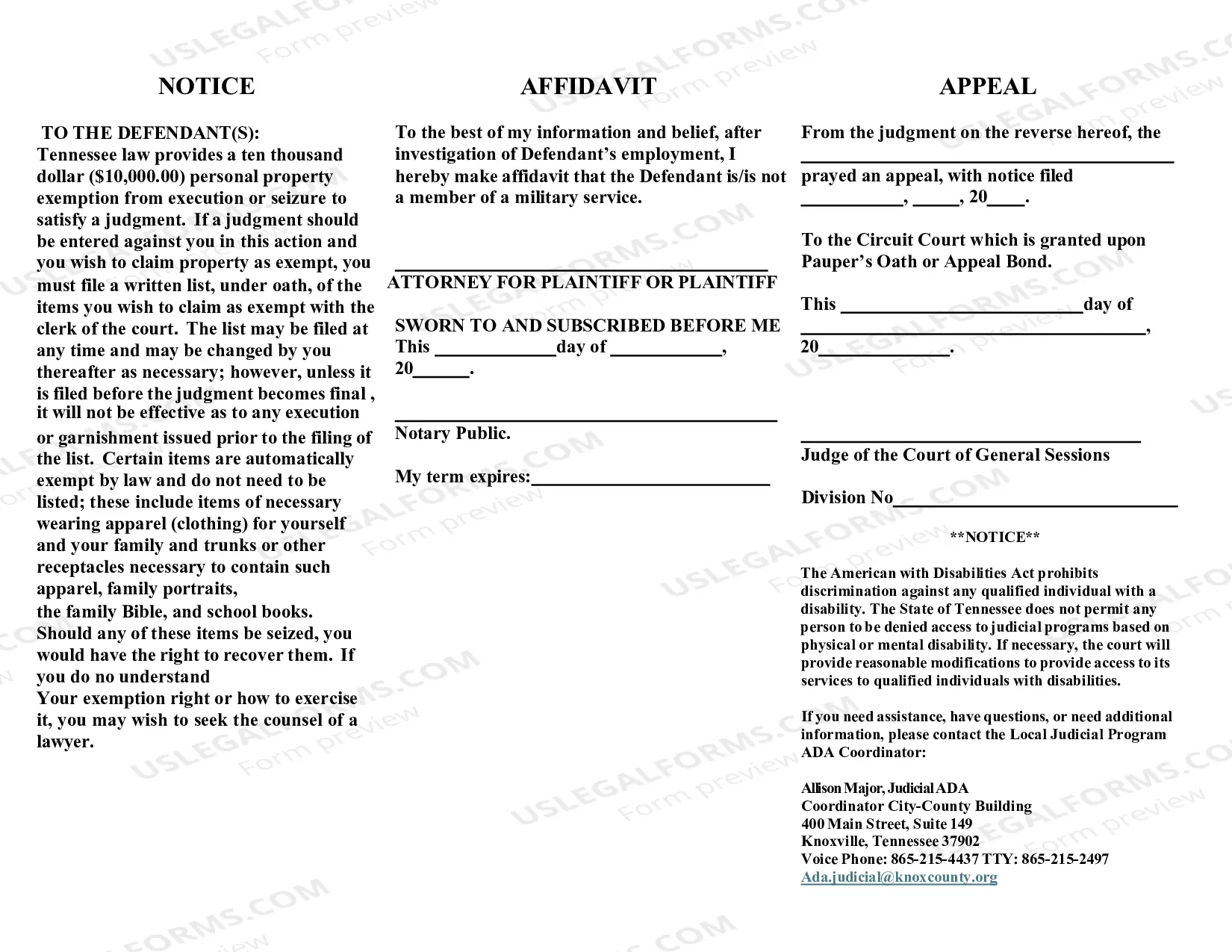 Preview Civil Summons