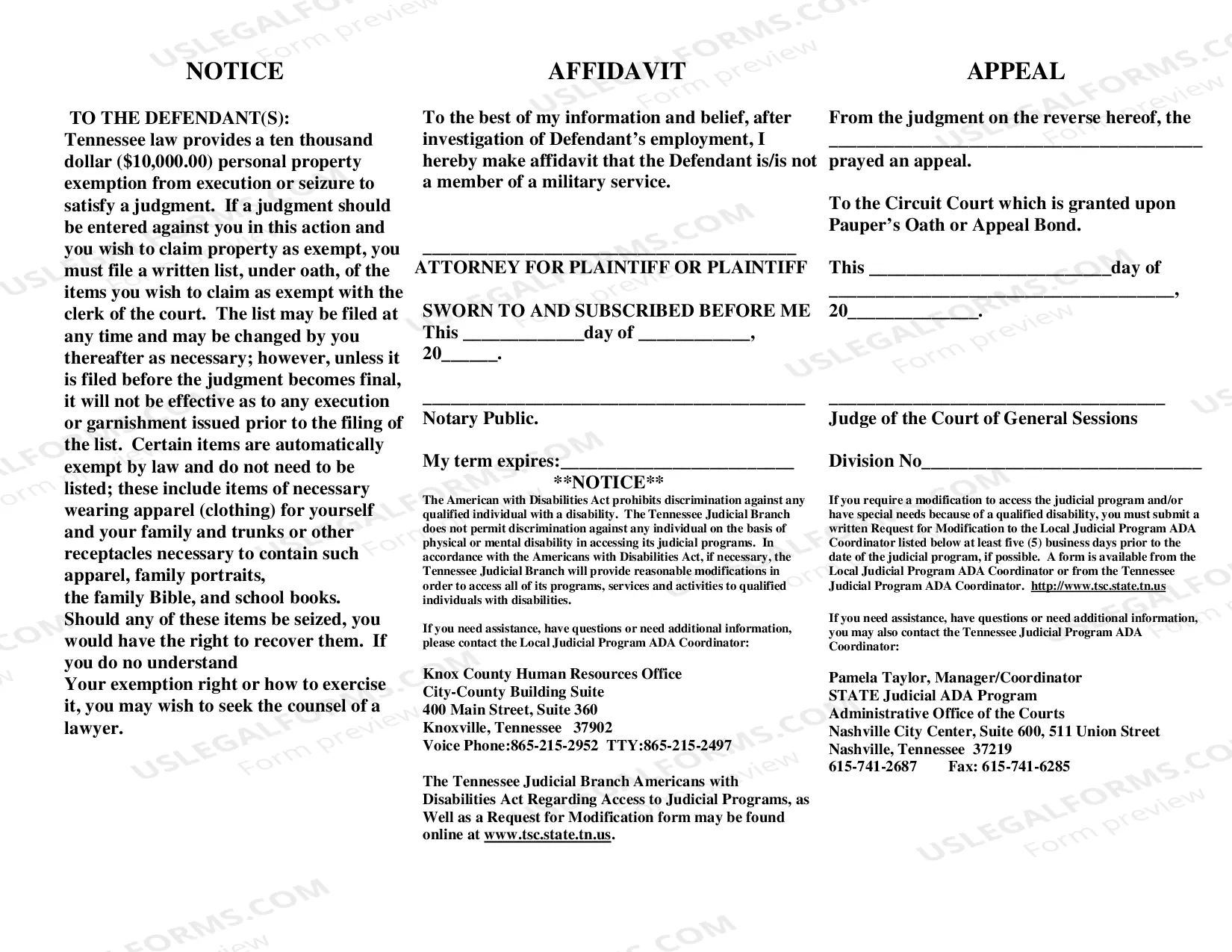 Preview *Detainer Warrant