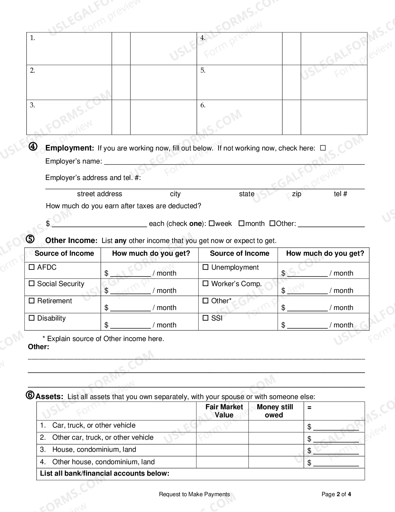 Preview Motion for Installment Payments