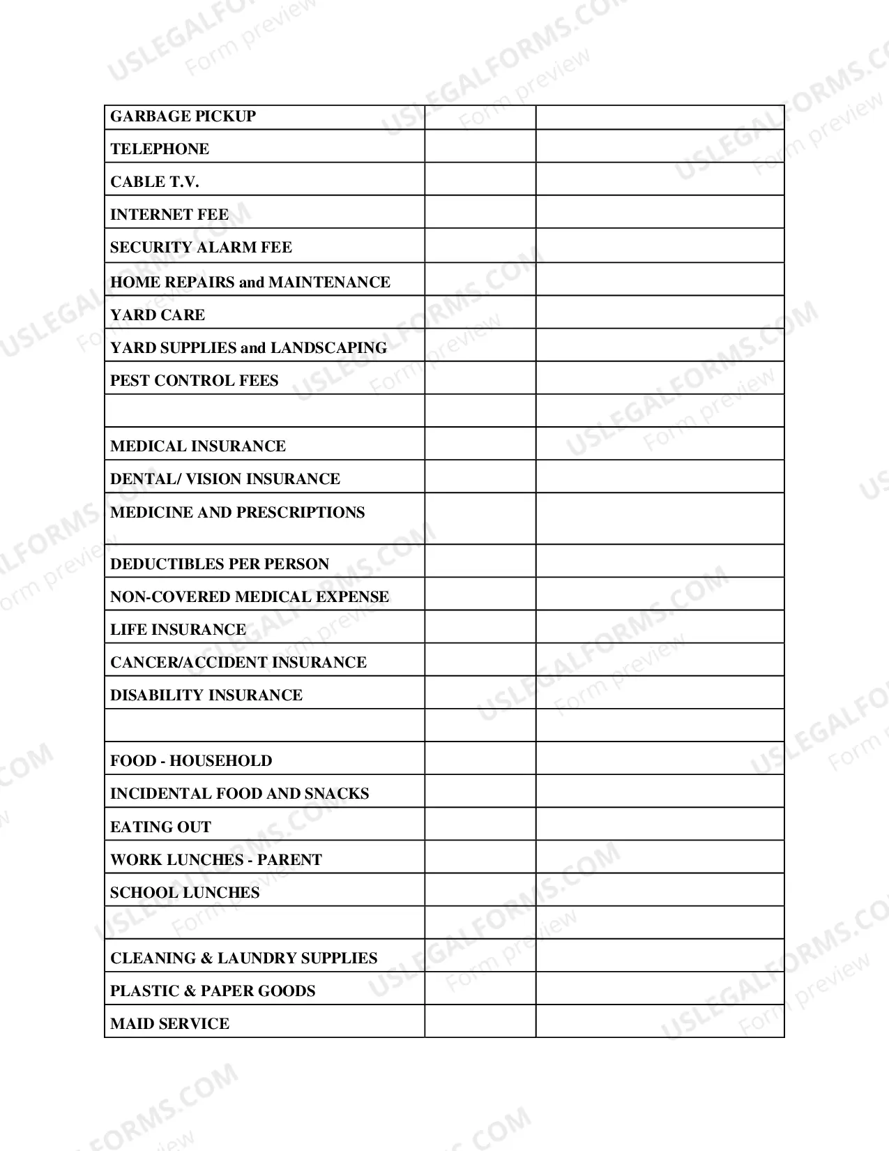 Preview Financial Affidavit-clean