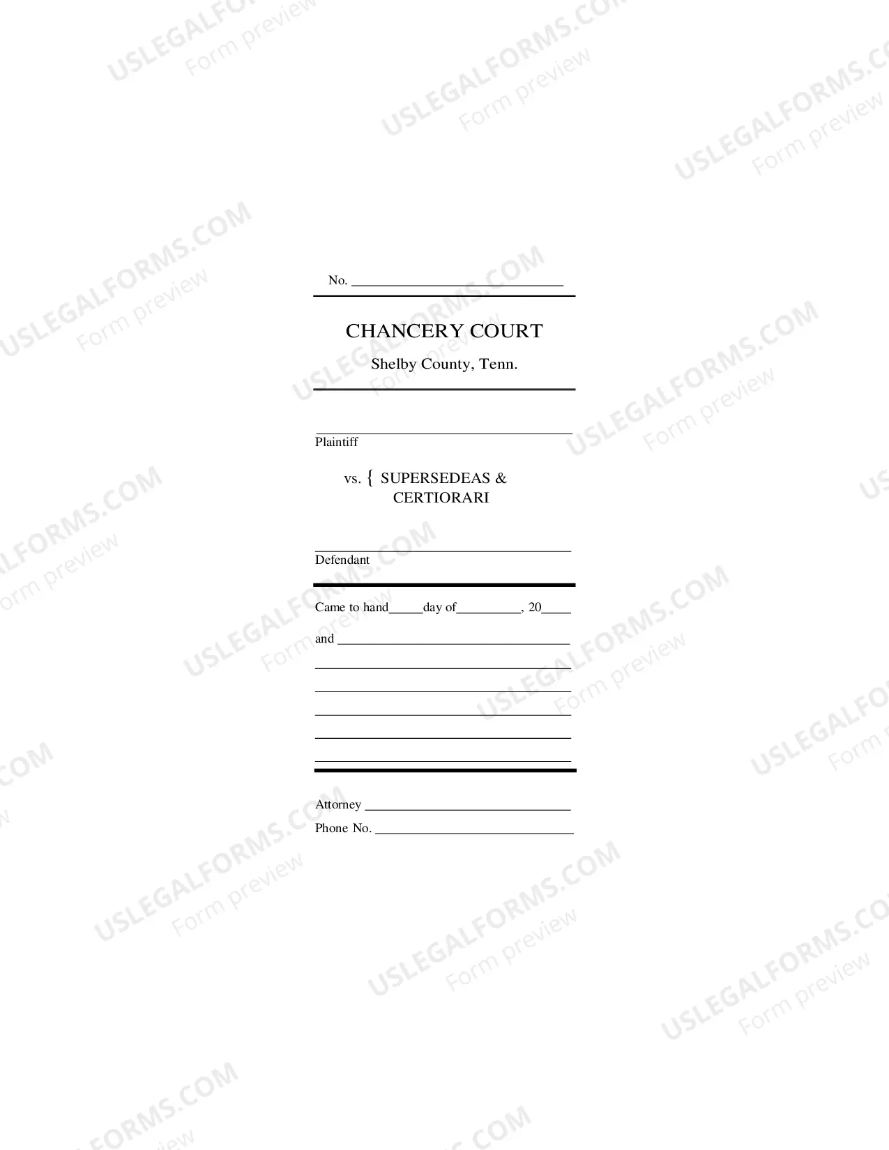 Preview Supersedeas and Certiorari