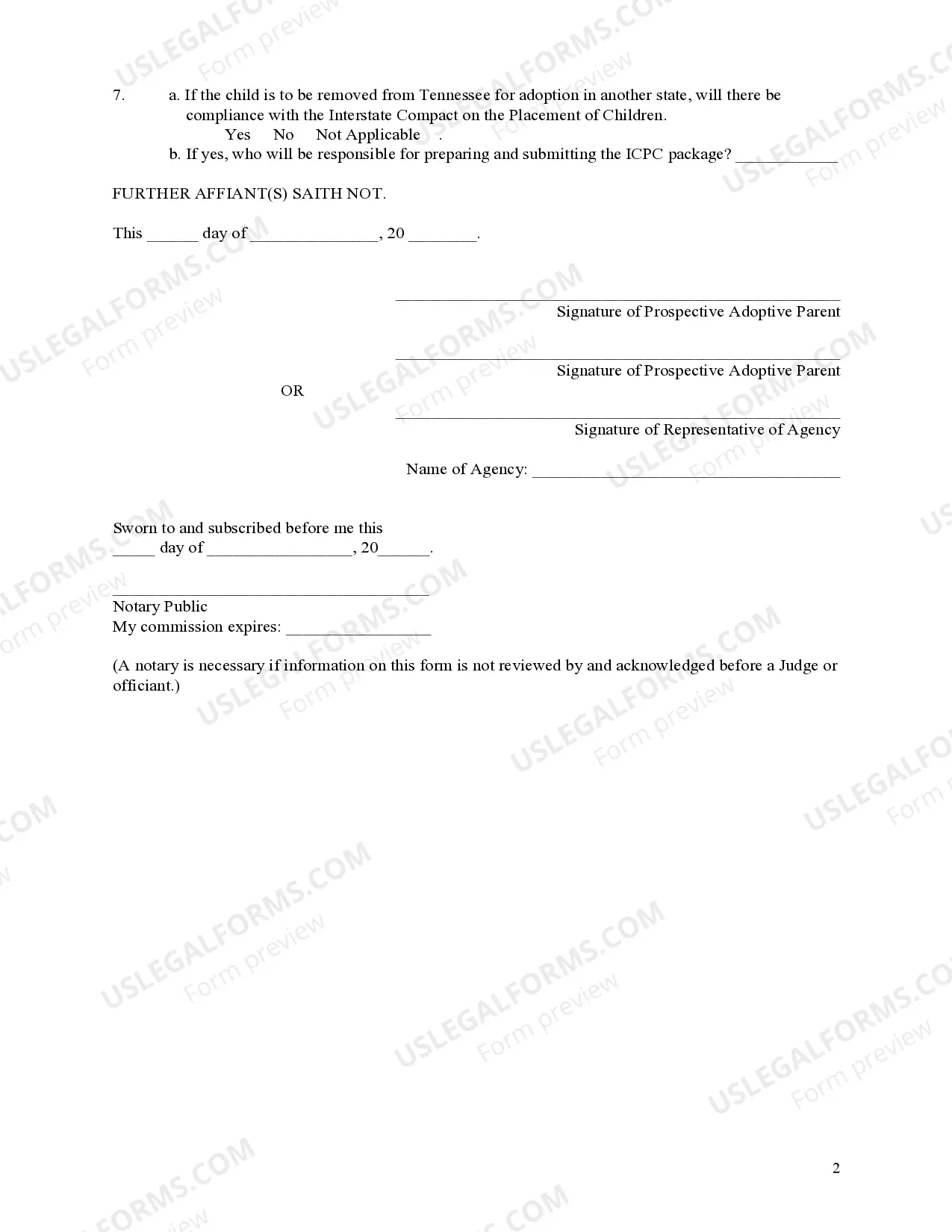 Preview Surrender to Agency