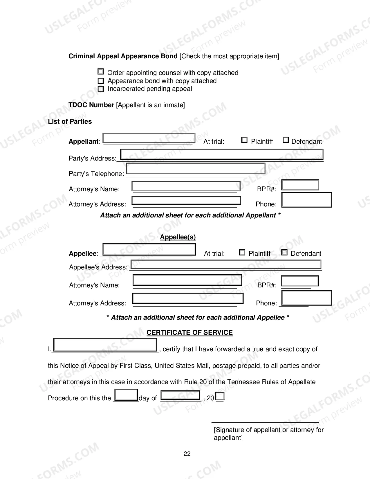 Preview Notice of Appeal