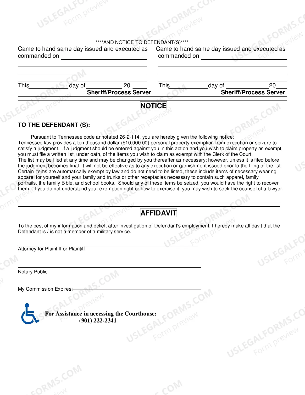 Preview Civil Warrant