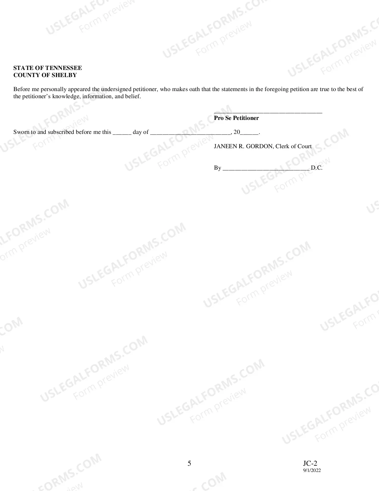 Preview Petition: Dependent and neglected