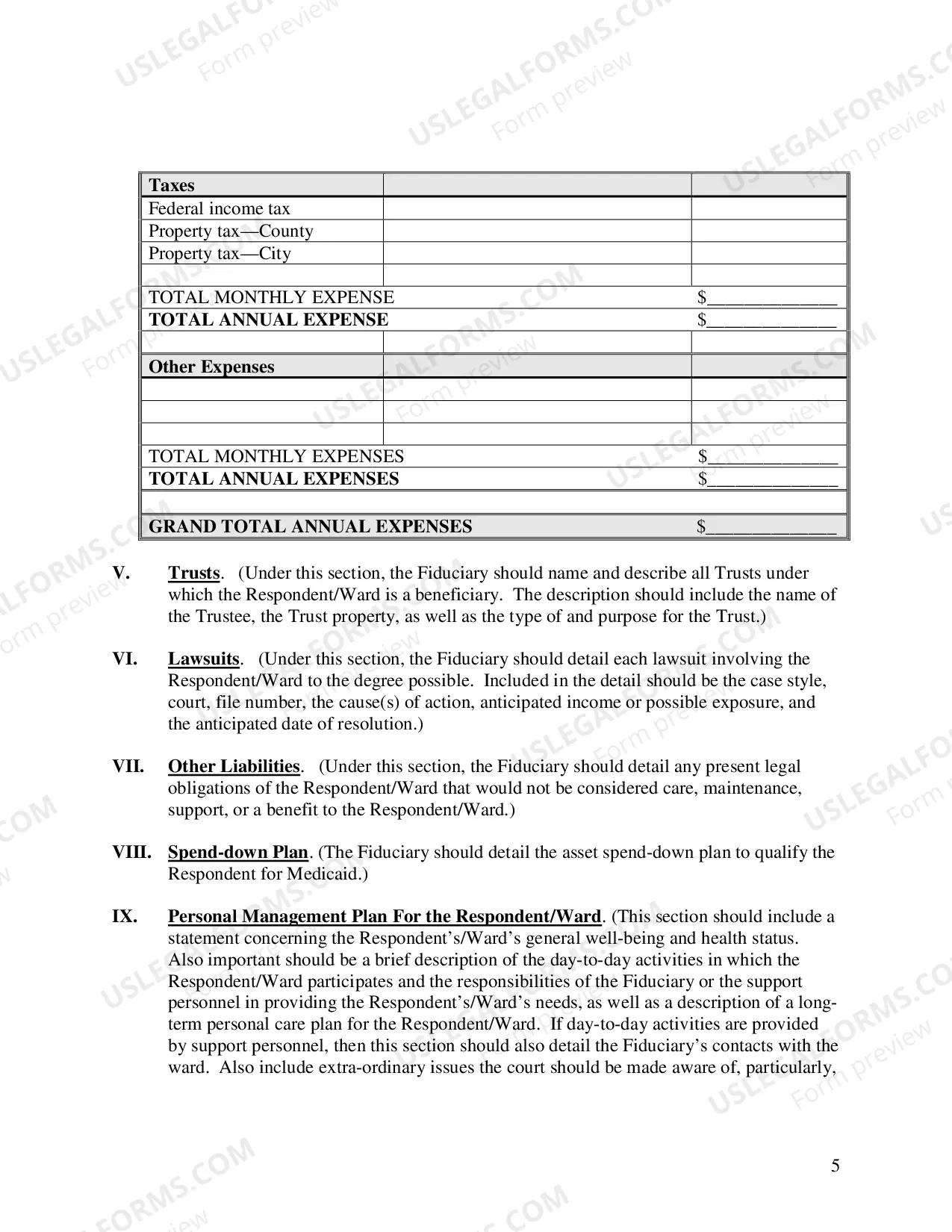 Preview Property Management Plan