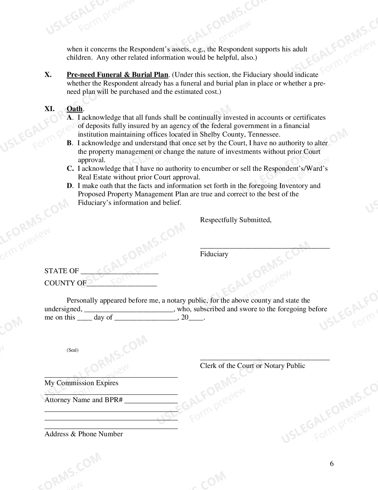 Preview Property Management Plan