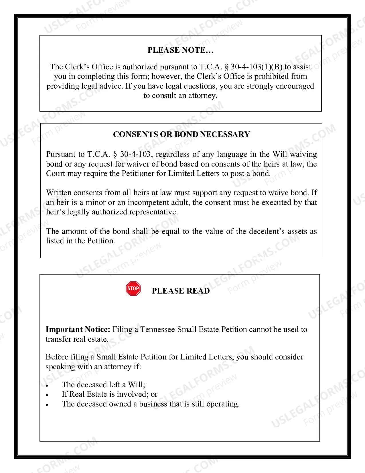 Preview Small Estate Affidavit