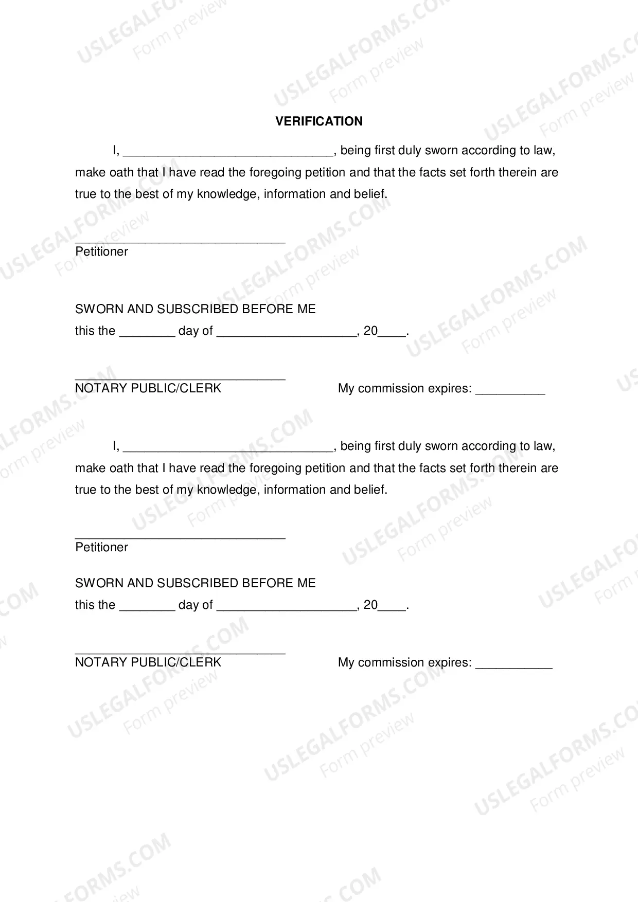 Preview Petition to Correct Birth Certificate - Minor