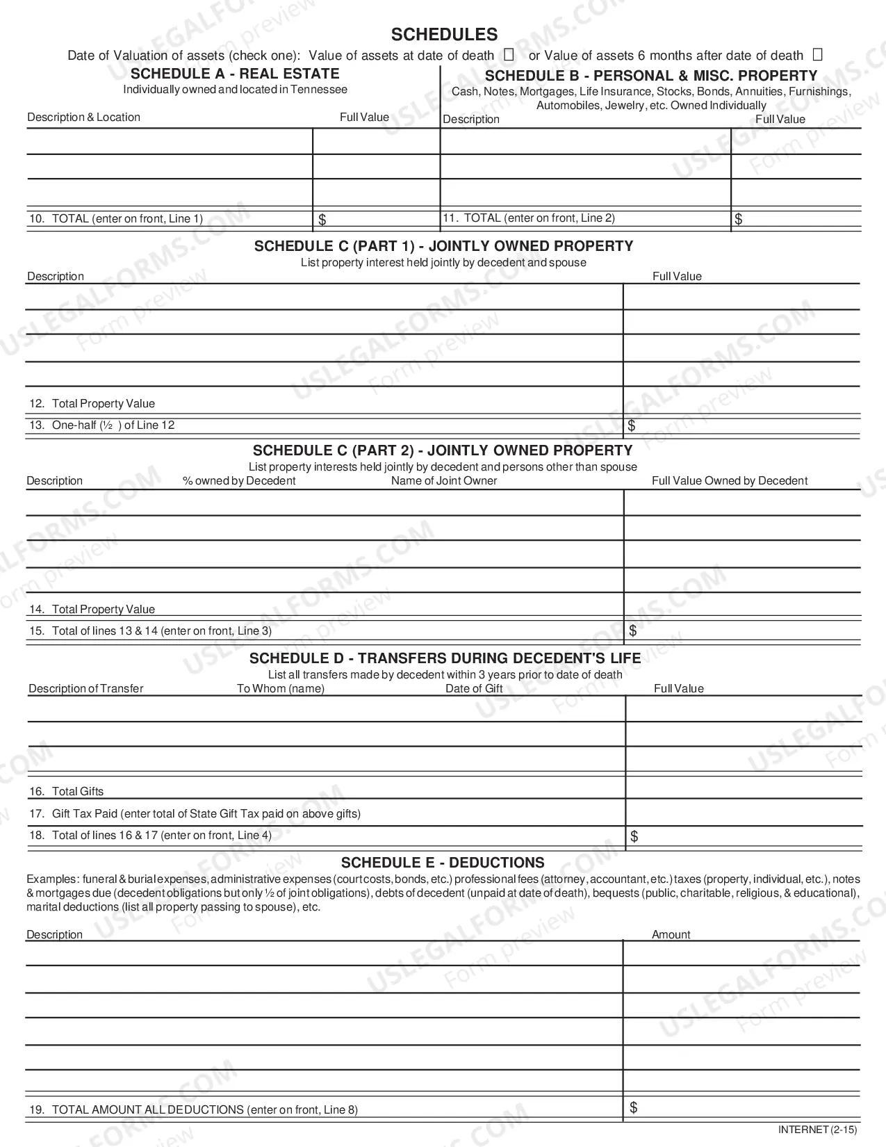 Preview Inheritance Tax Return