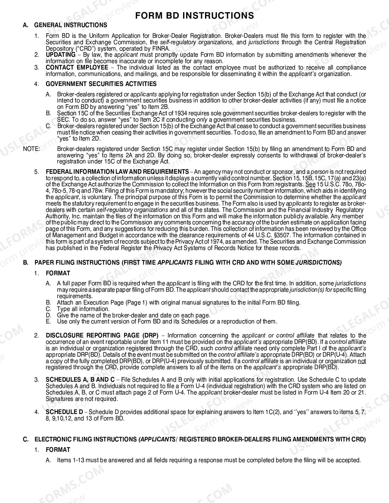 Preview Broker-Dealer And Agent Registration And Instructions