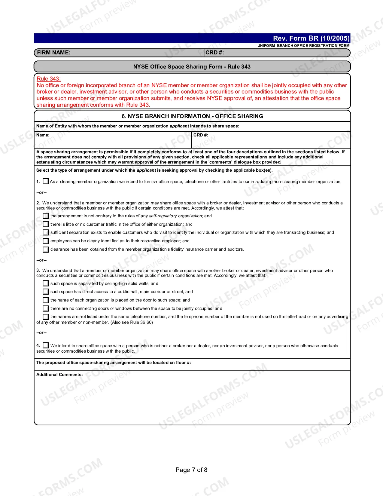 Preview Uniform Branch Office Registration Form