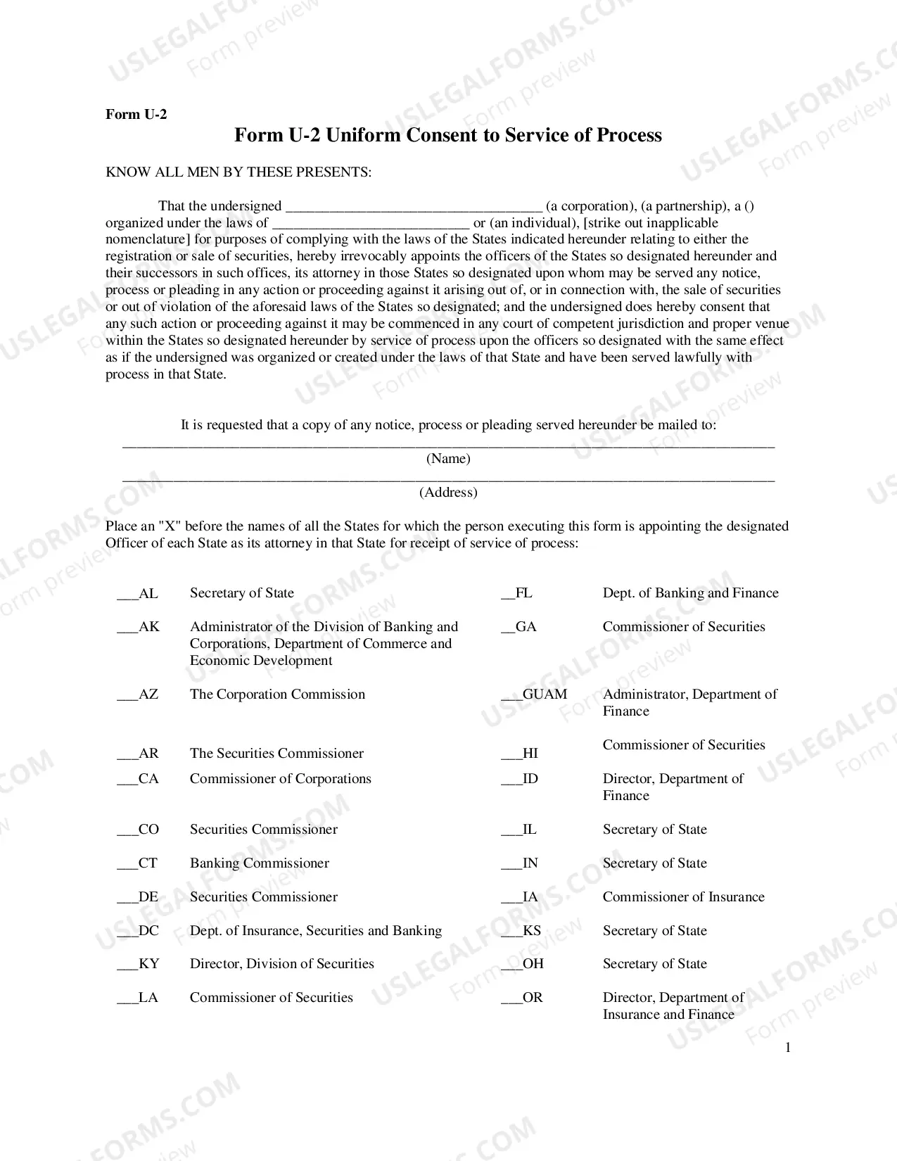 Preview Forms U-2 and U-2A[pdf]