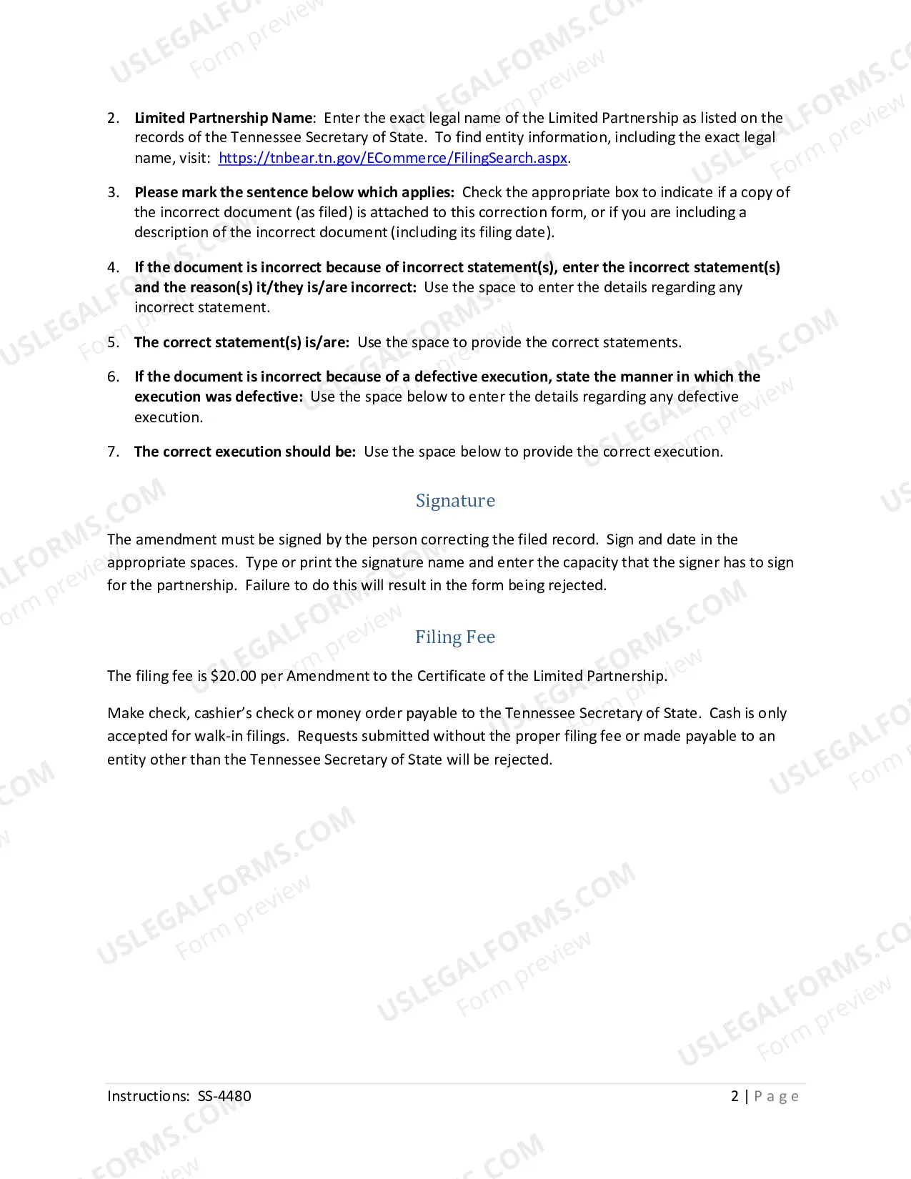 Preview Certificate of Correction