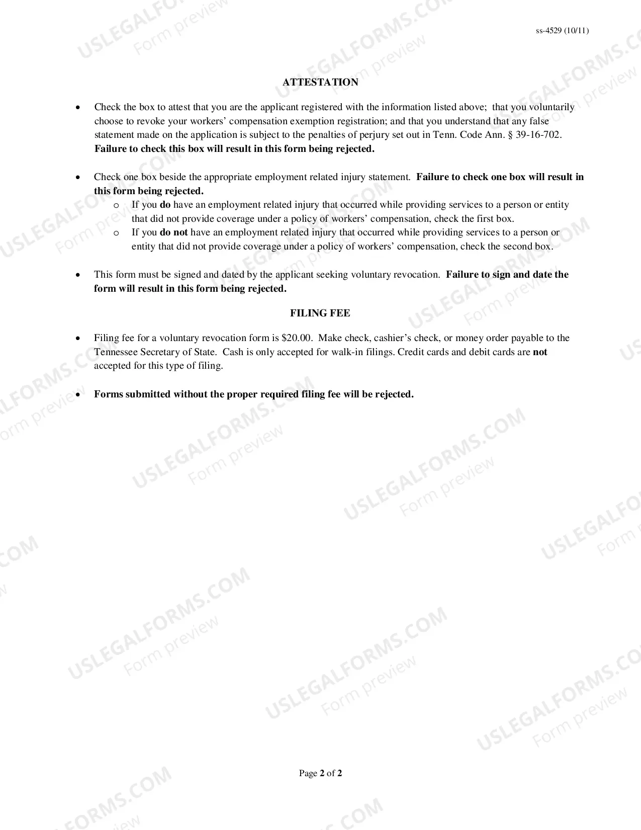 Preview Voluntary Revocation Form