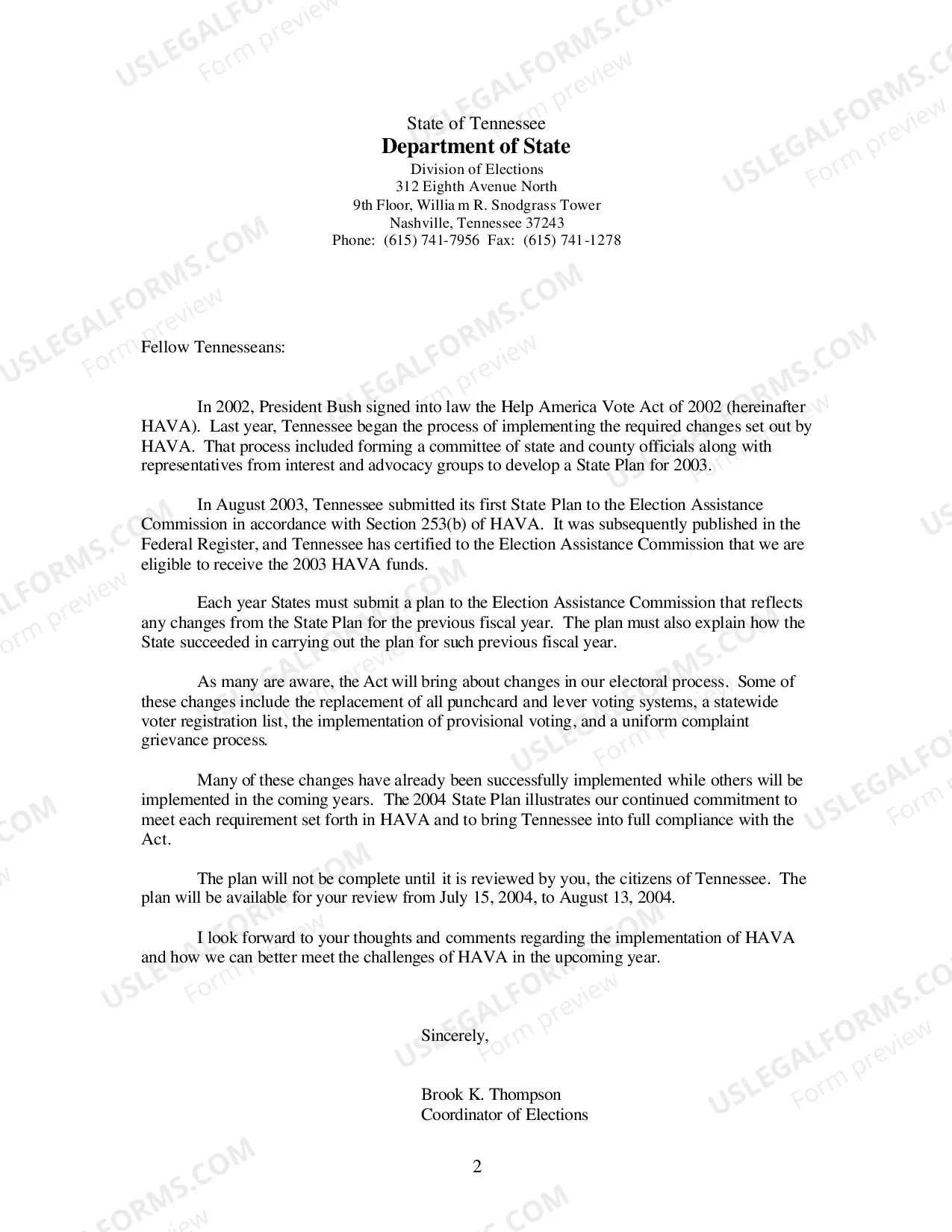 Preview Help America Vote Act (HAVA)