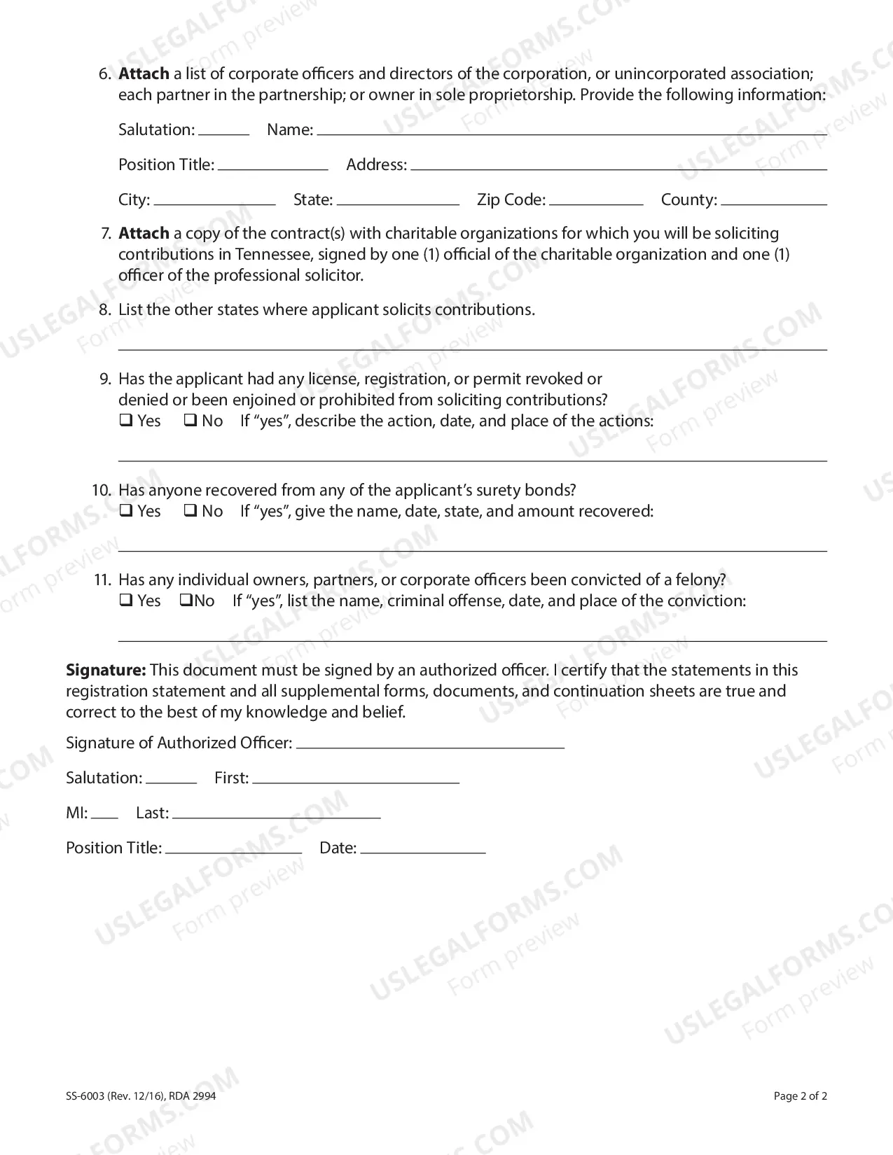 Preview Professional Solicitor Registration