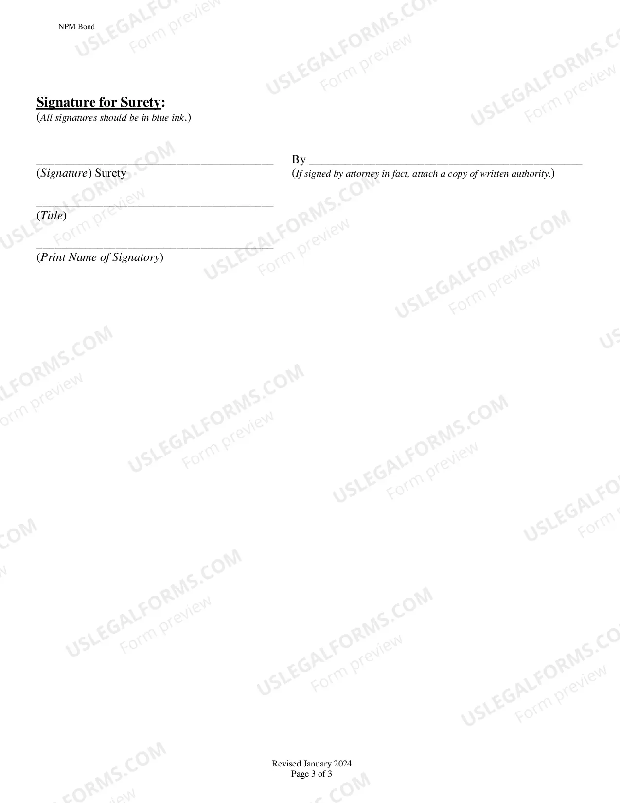 Preview NPM Bond
