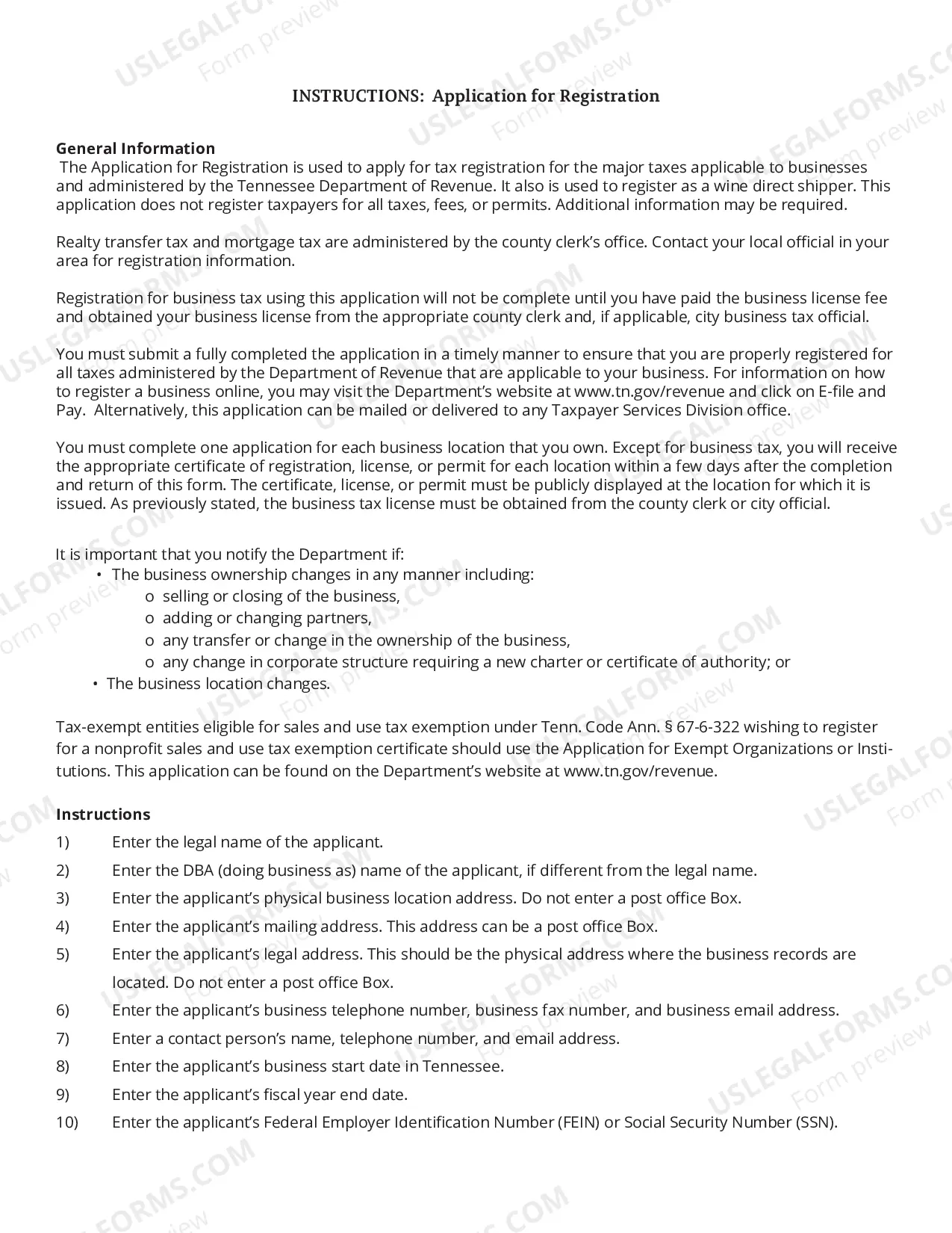 Preview Application for Registration and Instructions- required for all new alcoholic beverage importers