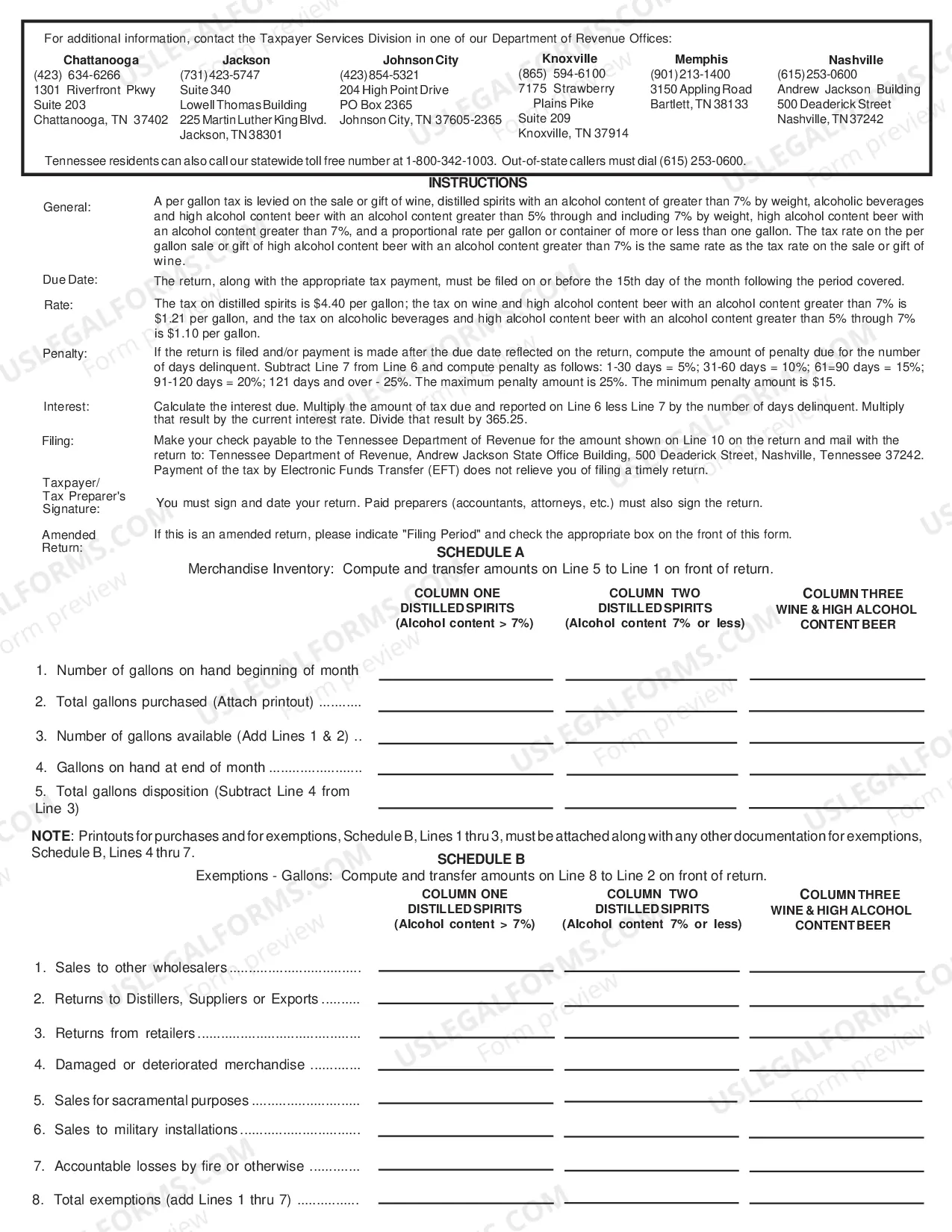 Preview Wholesale Alcoholic Beverage Return- For tax periods beginning October 1, 2010