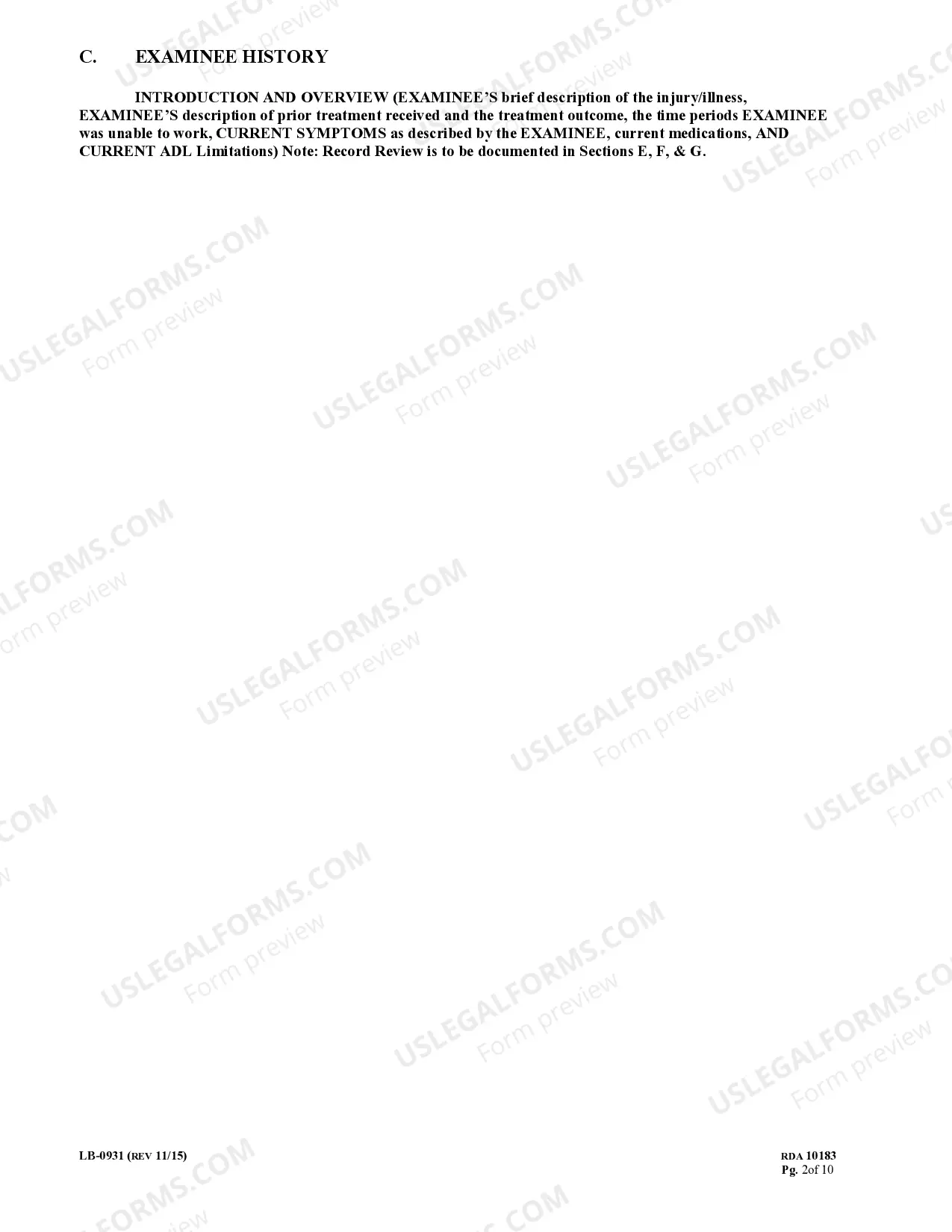Preview MIR Impairment Rating Report - 5th Edition