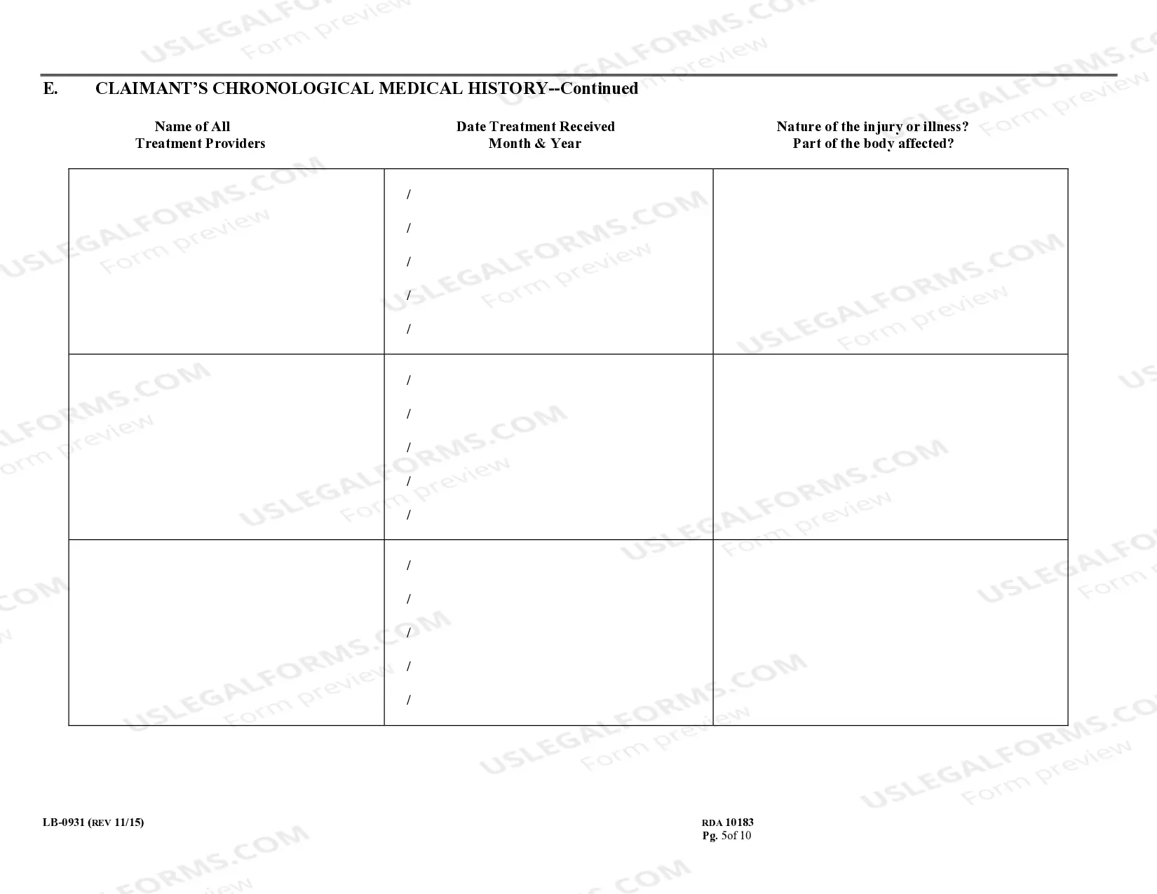 Preview MIR Impairment Rating Report - 5th Edition