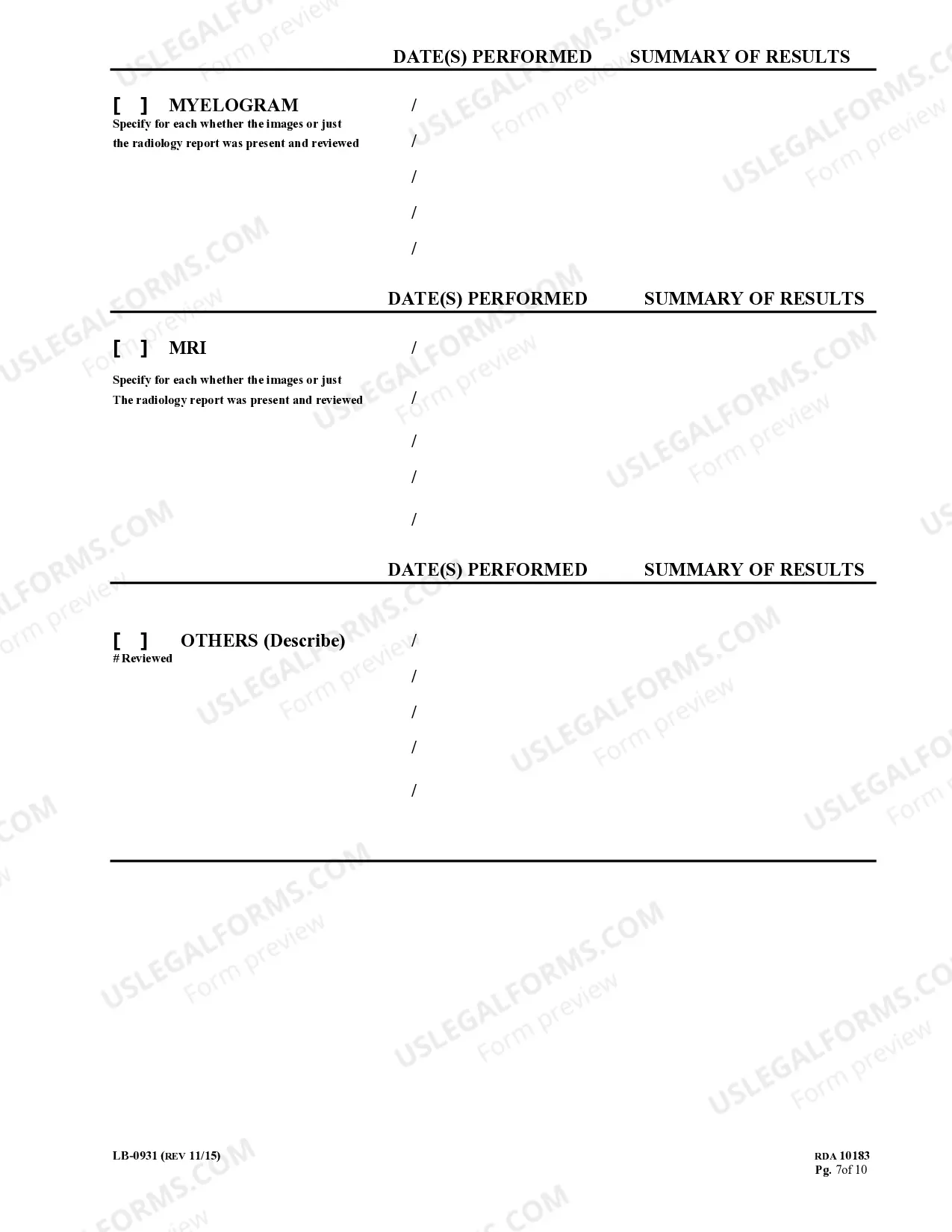Preview MIR Impairment Rating Report - 5th Edition