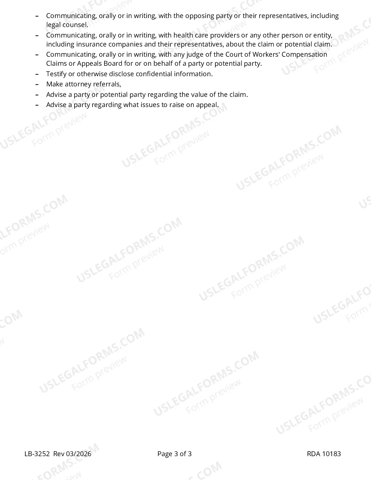 Preview Certificate of Non-Representation (CNR)