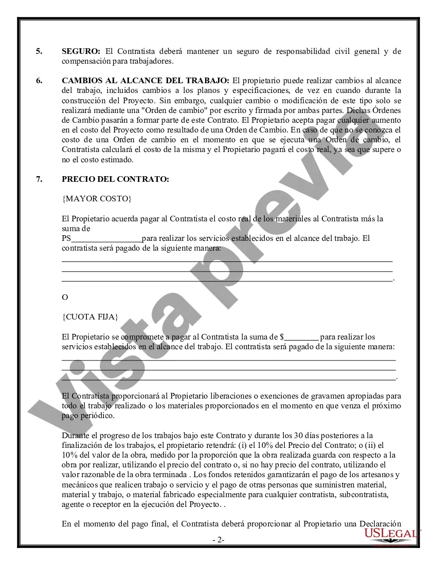 Preview Contrato de carpintero de molduras para contratista