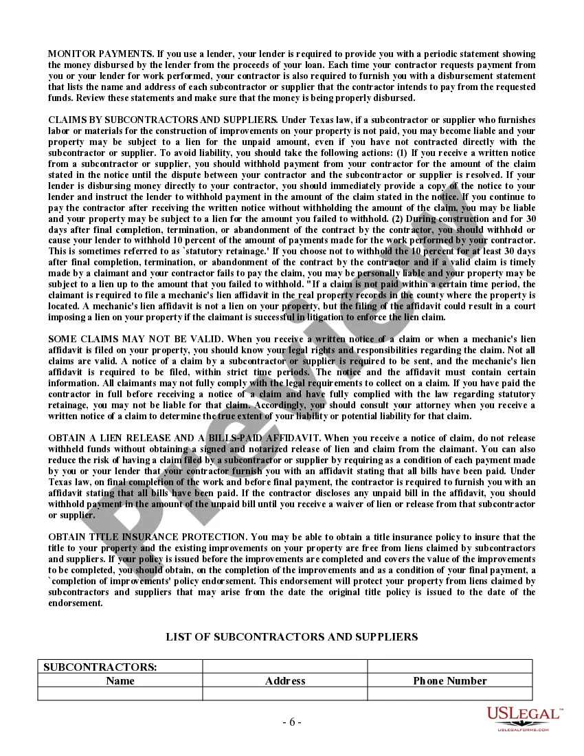 Preview Trim Carpenter Contract for Contractor