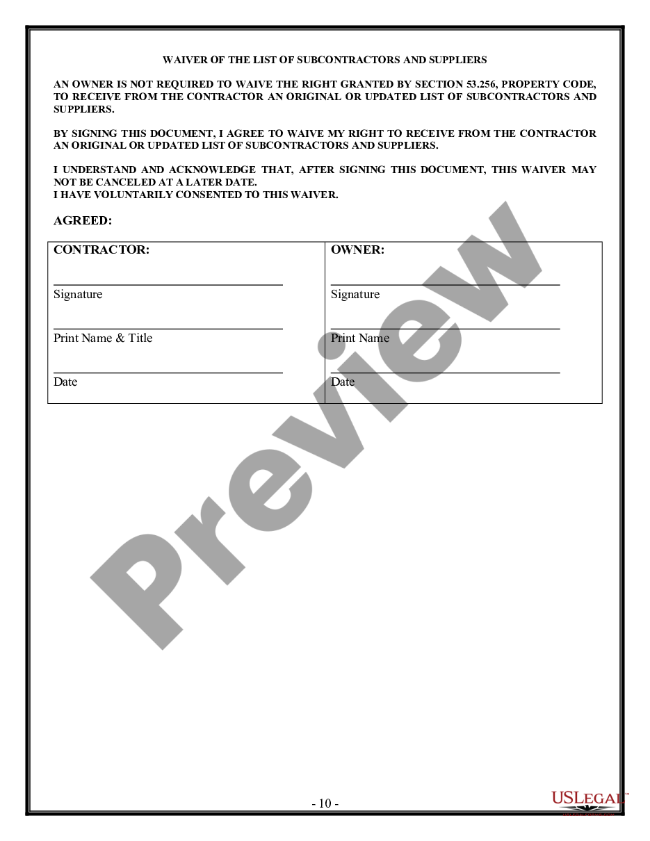 page 9 HVAC Contract for Contractor preview