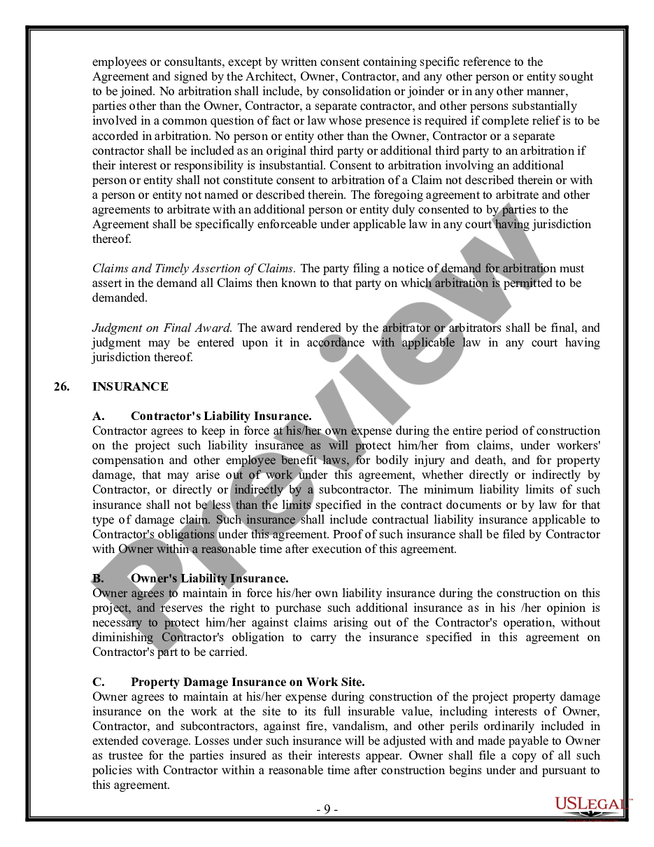 page 8 Commercial Contract for Contractor preview