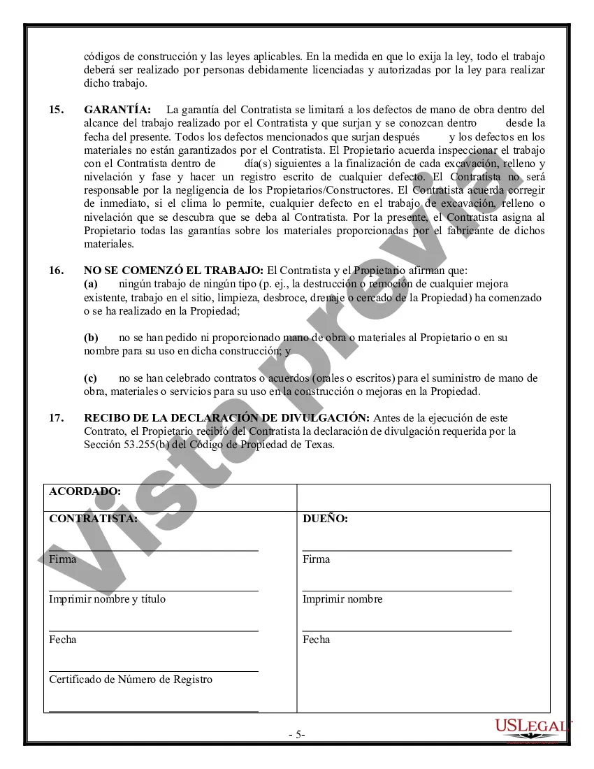 Preview Contrato de excavadora para contratista