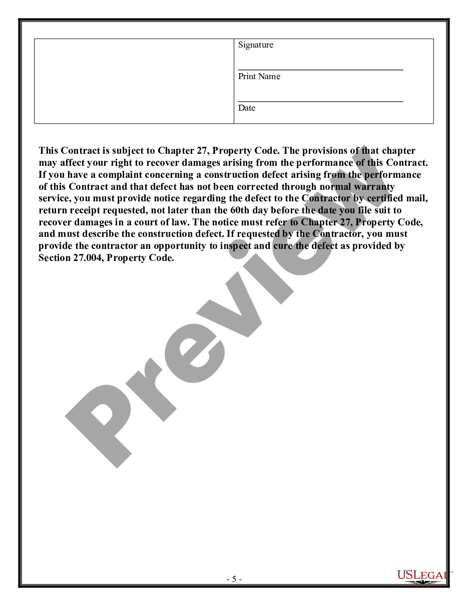 page 4 Residential Cleaning Contract for Contractor preview