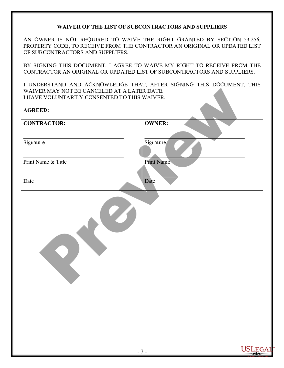 page 6 Residential Cleaning Contract for Contractor preview