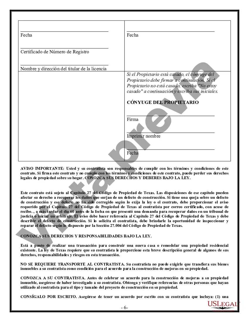 Preview Contrato de albañil de hormigón para contratista