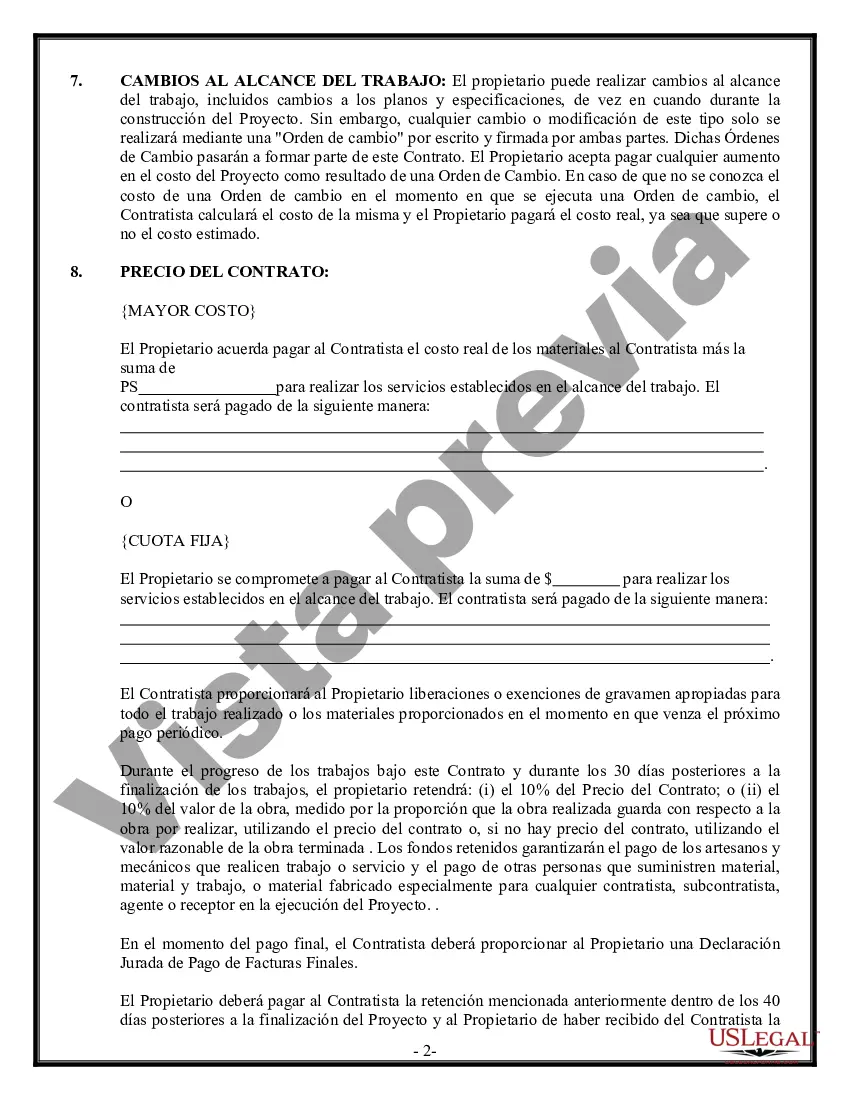Preview Contrato de Seguridad para Contratista