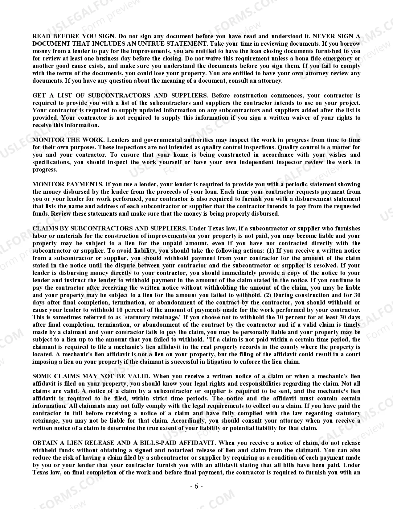 Preview Insulation Contract for Contractor