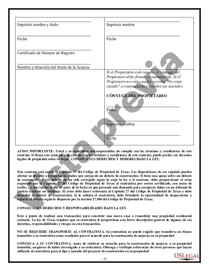 Preview Contrato de pavimentación para contratista