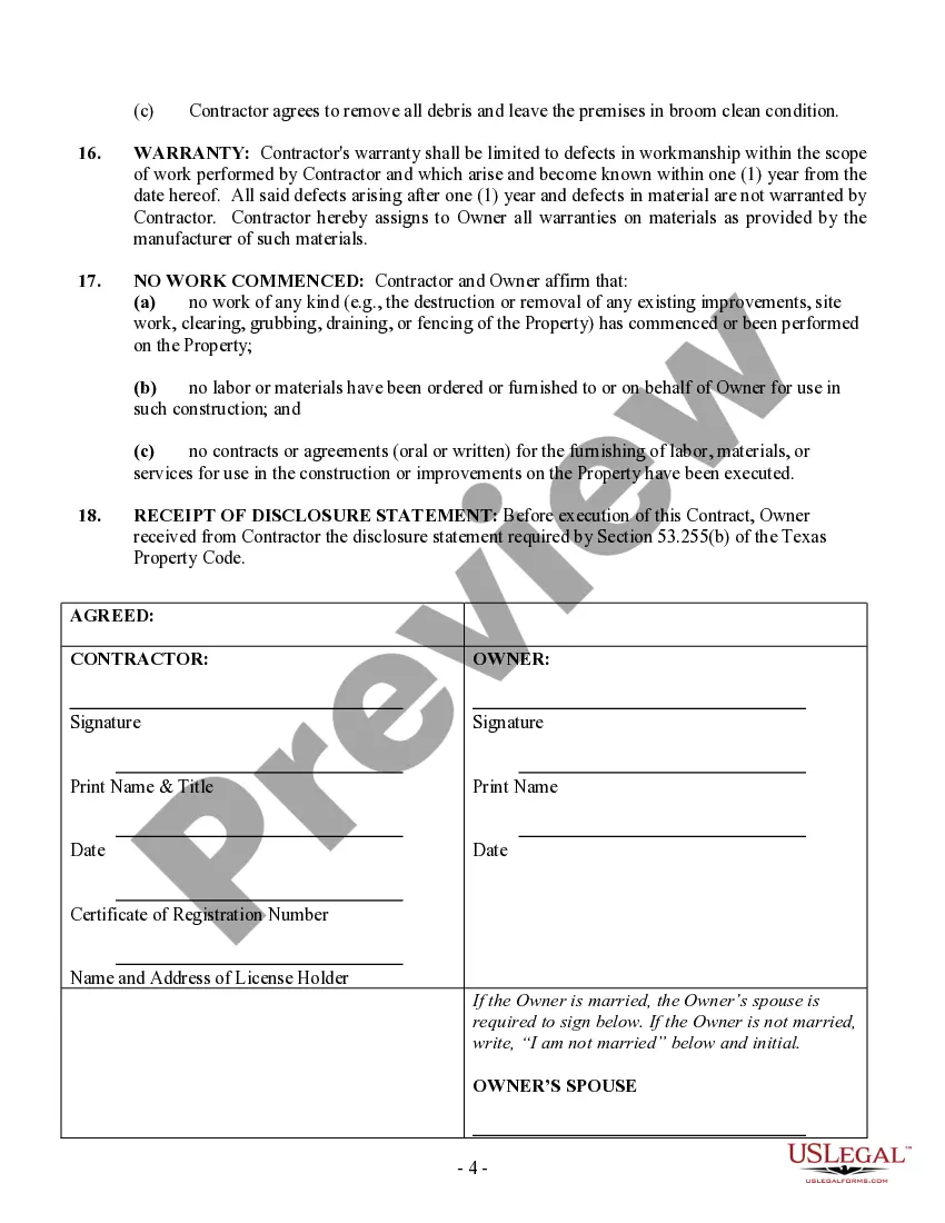 Preview Paving Contract for Contractor