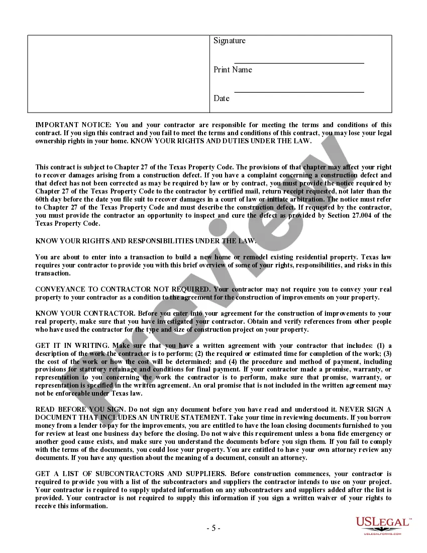 Preview Paving Contract for Contractor