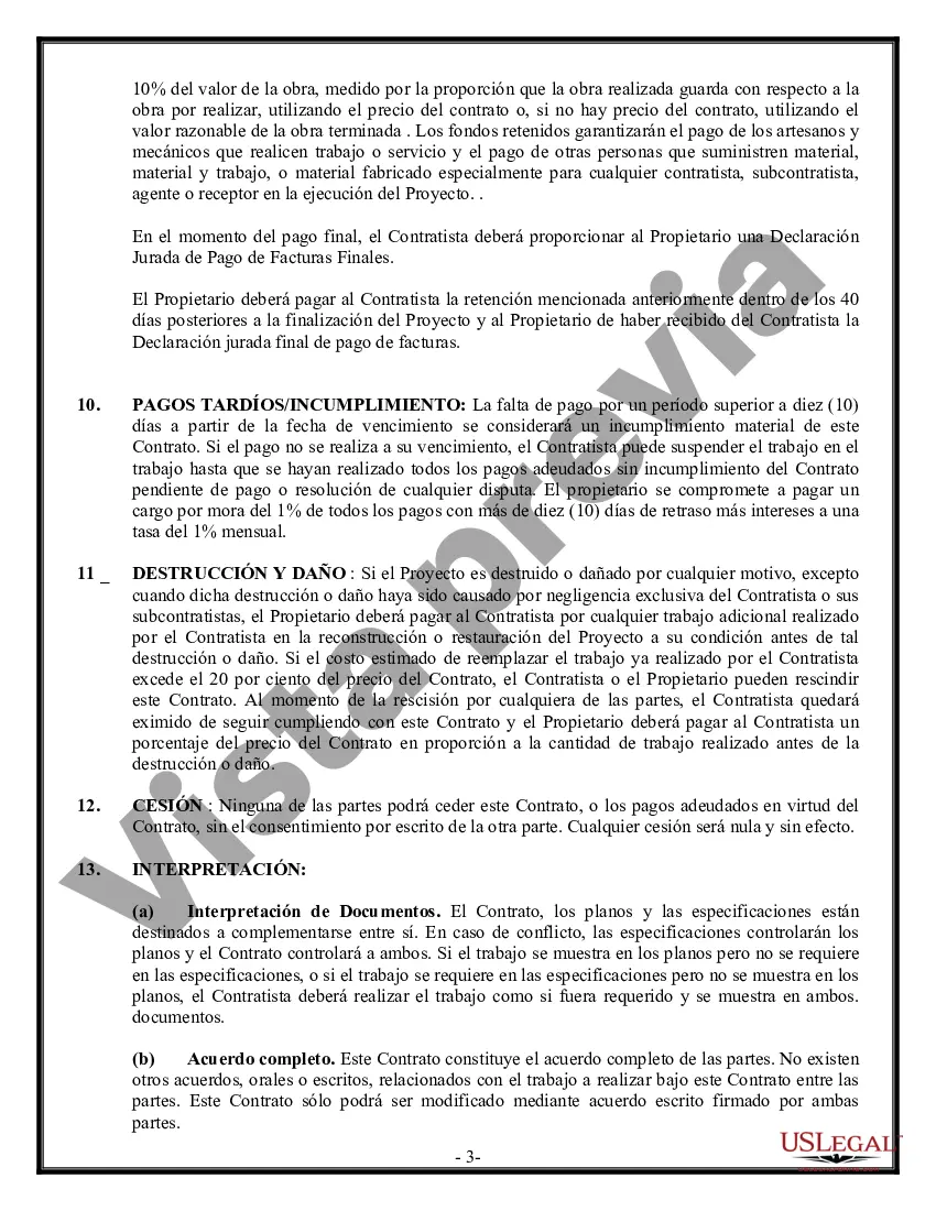 Preview Contrato de trabajo en el sitio para el contratista